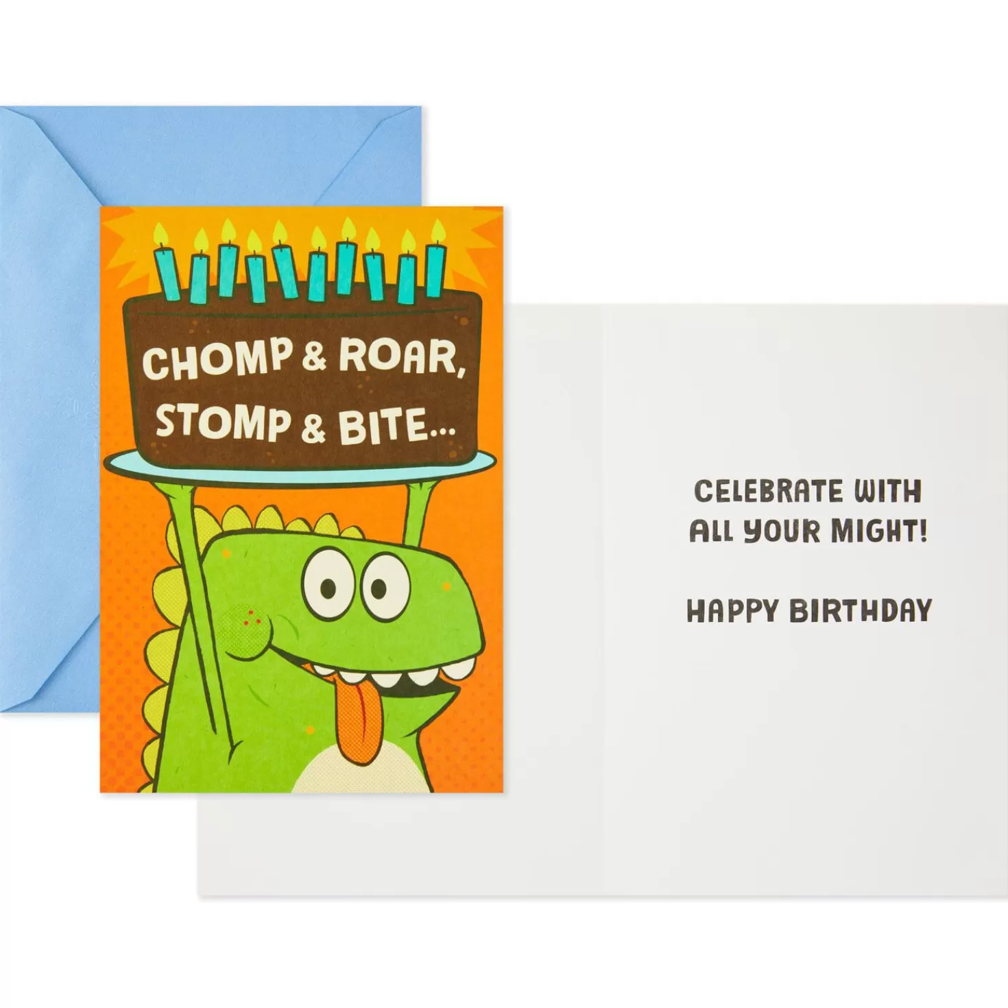 Birthday>Hallmark Dinosaur Birthday Cards With Stickers, Pack Of 6