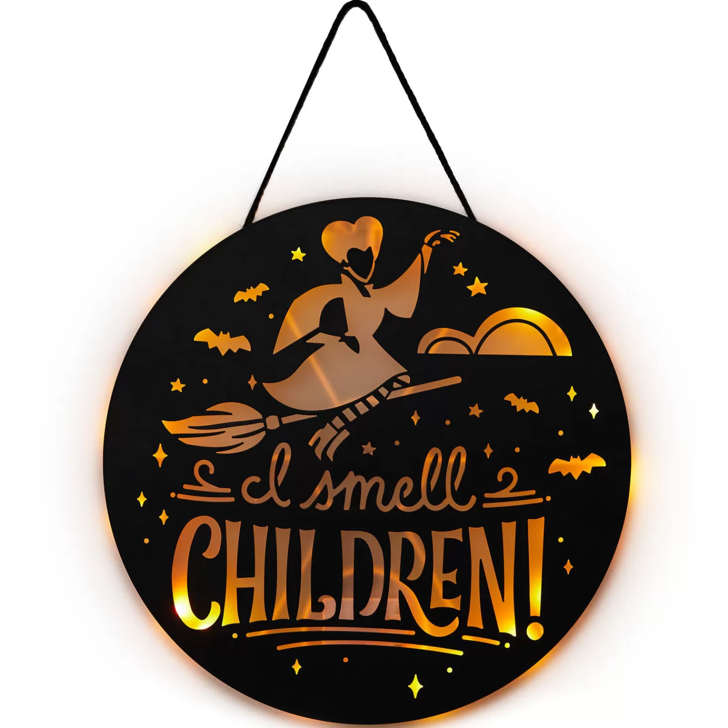 Halloween (10/31)>Hallmark Disney Hocus Pocus I Smell Children Porch Decor With Light
