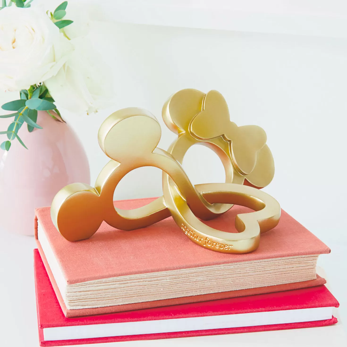 Best Disney Mickey And Minnie Knotted Heart Figurine Wedding
