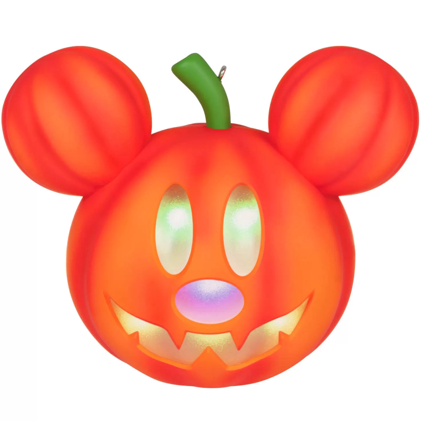 Halloween (10/31)>Hallmark Disney Mickey Mouse Mysterious Mickey Jack-O'-Lantern Ornament With Light