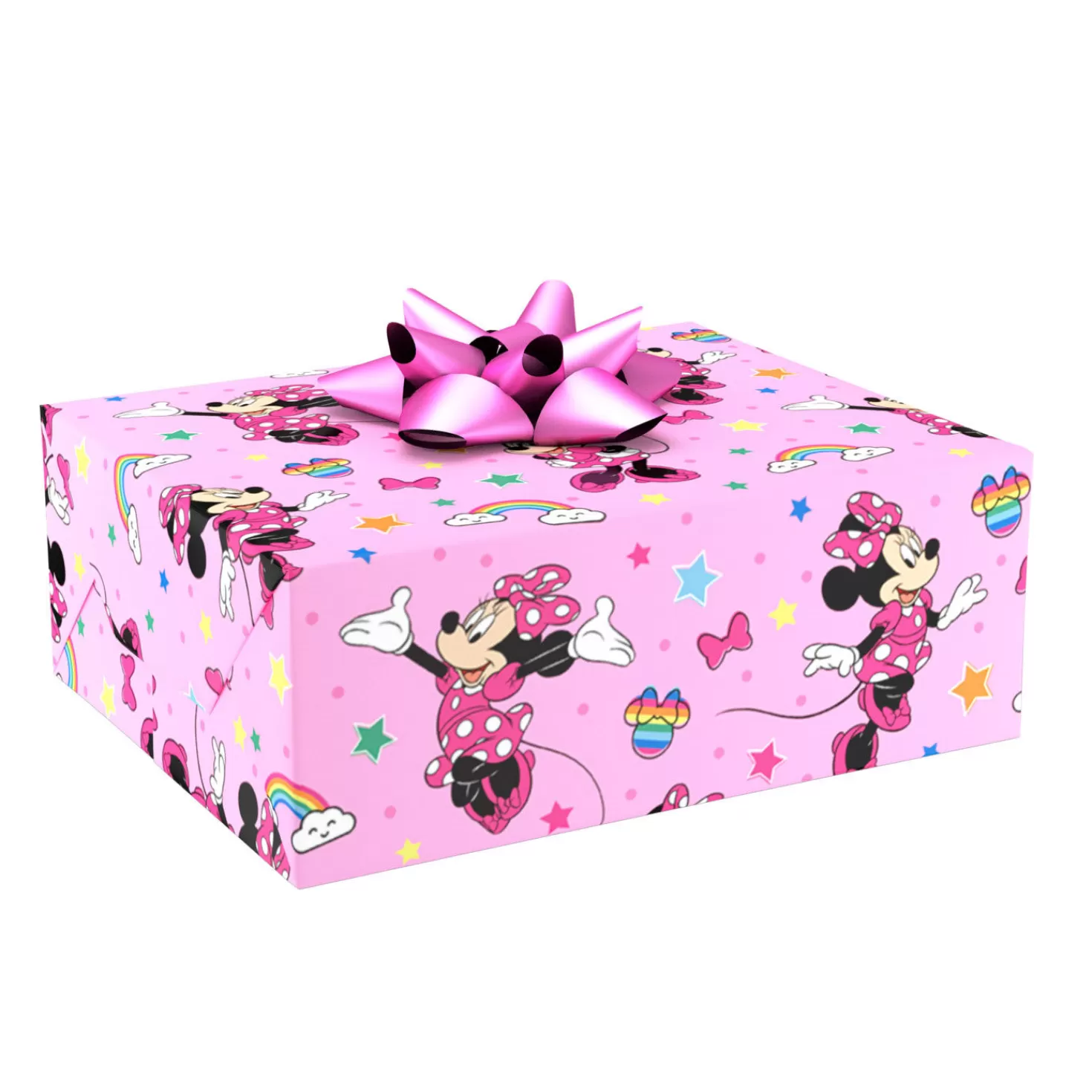 Birthday>Hallmark Disney Minnie Mouse On Pink Wrapping Paper, 17.5 Sq. Ft.