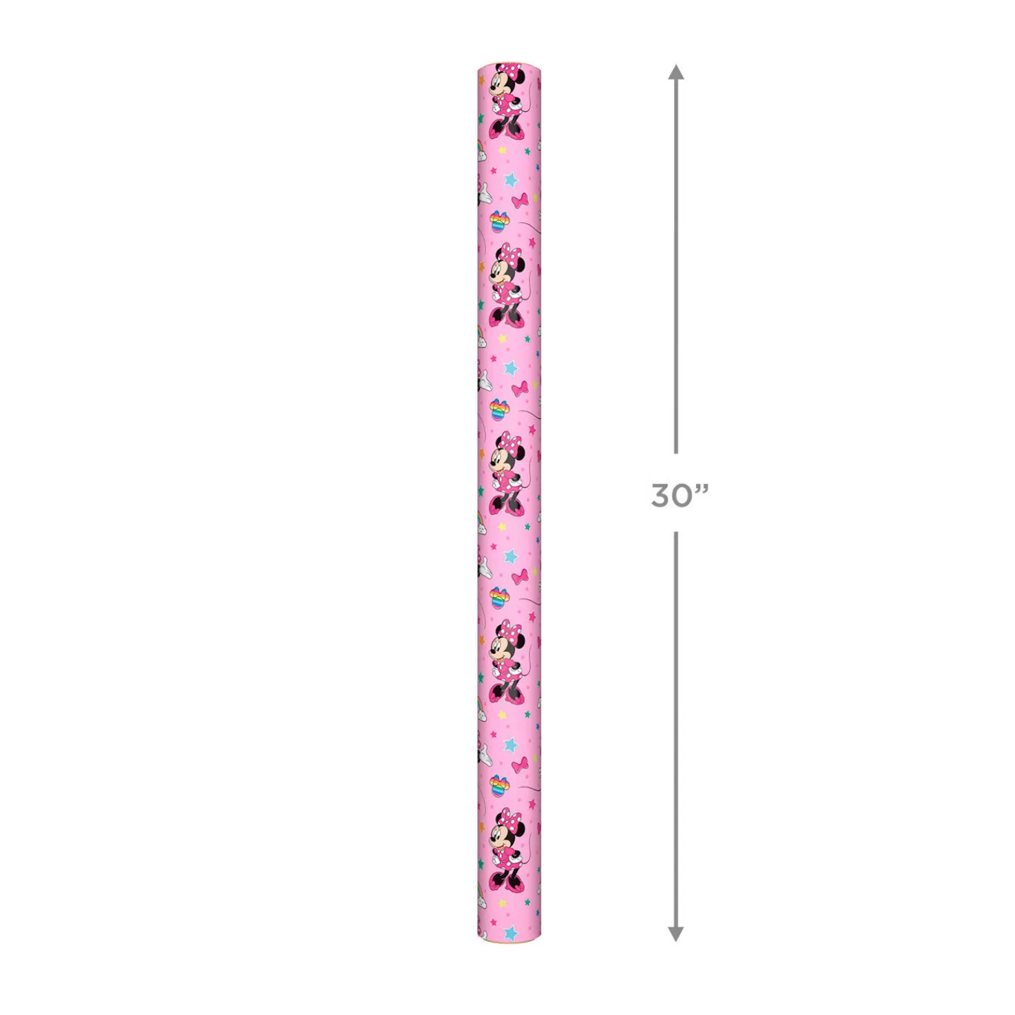 Birthday>Hallmark Disney Minnie Mouse On Pink Wrapping Paper, 17.5 Sq. Ft.