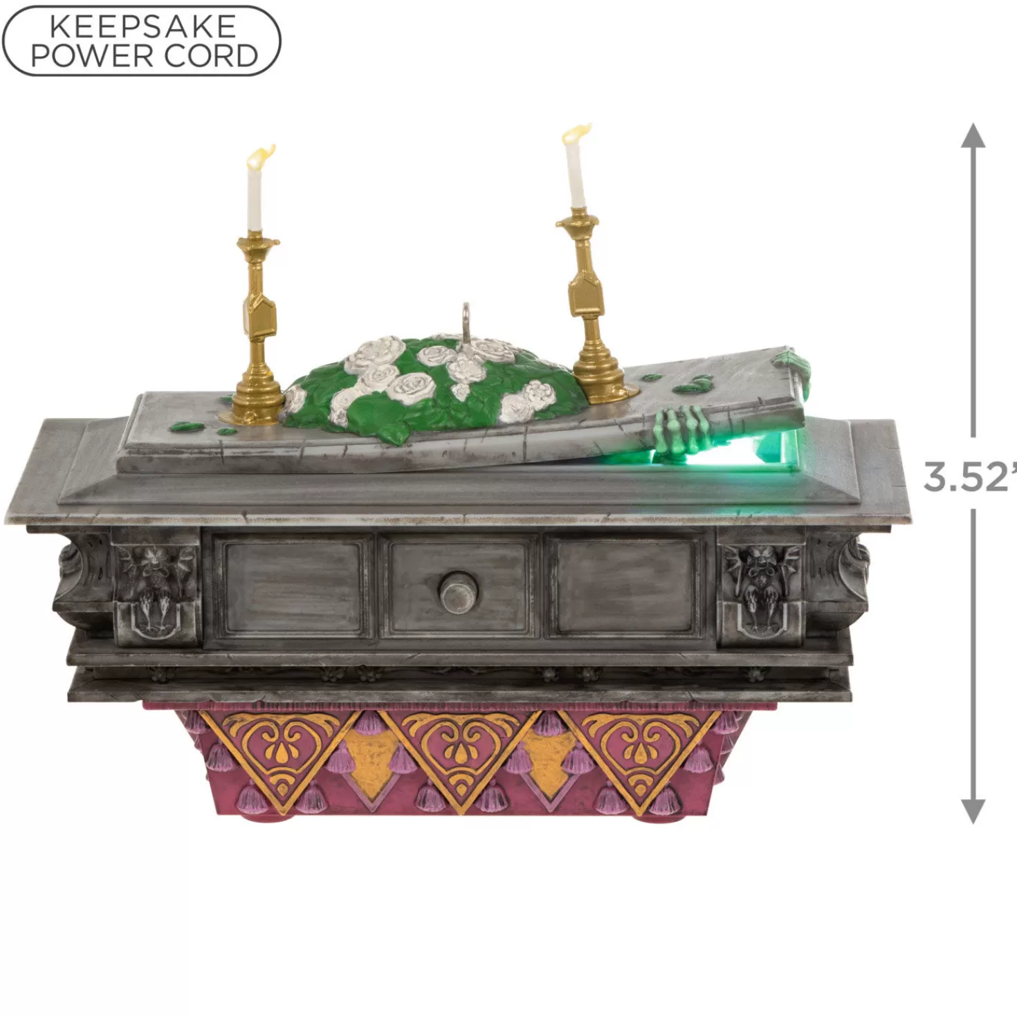 Halloween (10/31)>Hallmark Disney The Haunted Mansion Collection The Coffin In The Conservatory Ornament With Light And Sound
