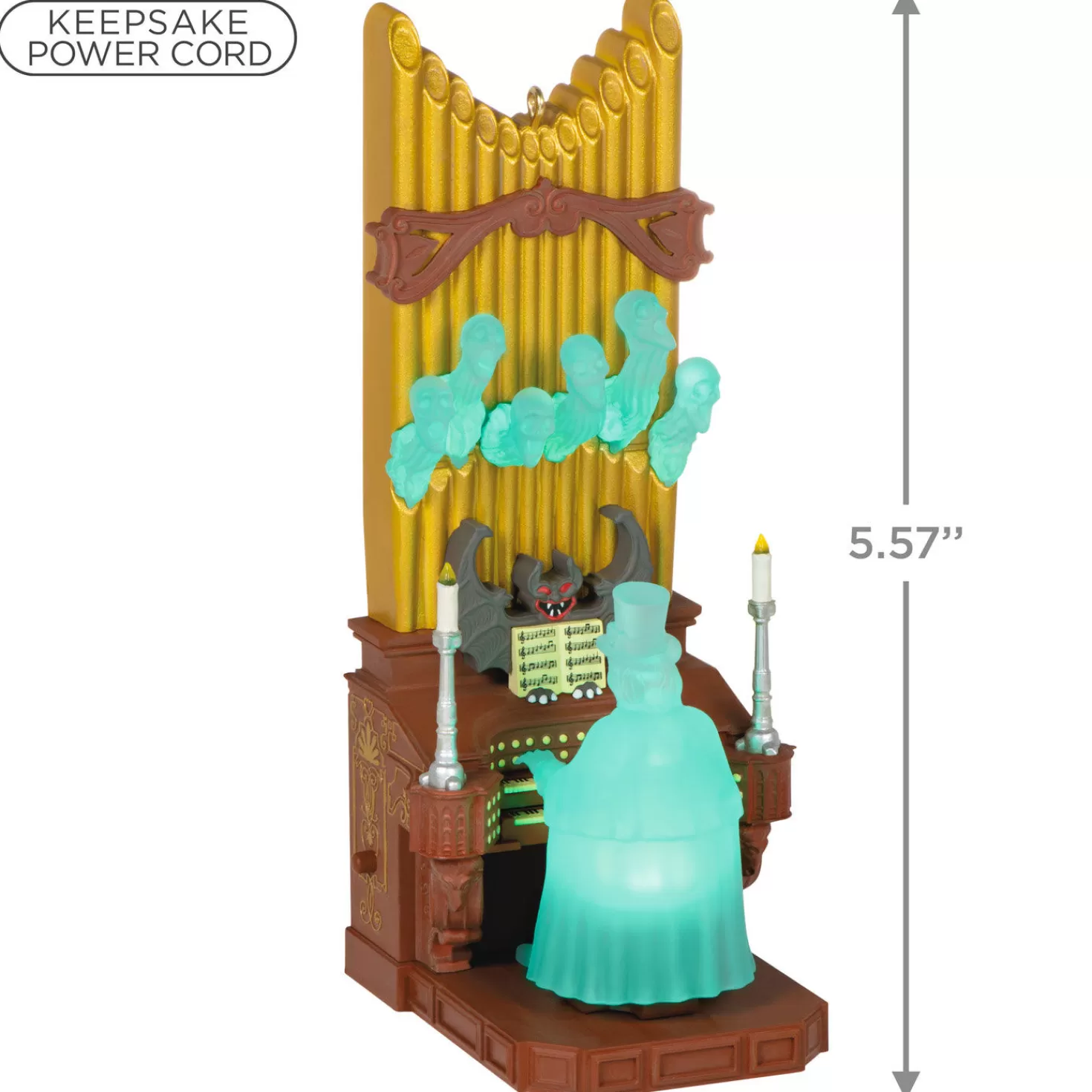 Halloween (10/31)>Hallmark Disney The Haunted Mansion Collection Victor Geist Ornament With Light And Sound