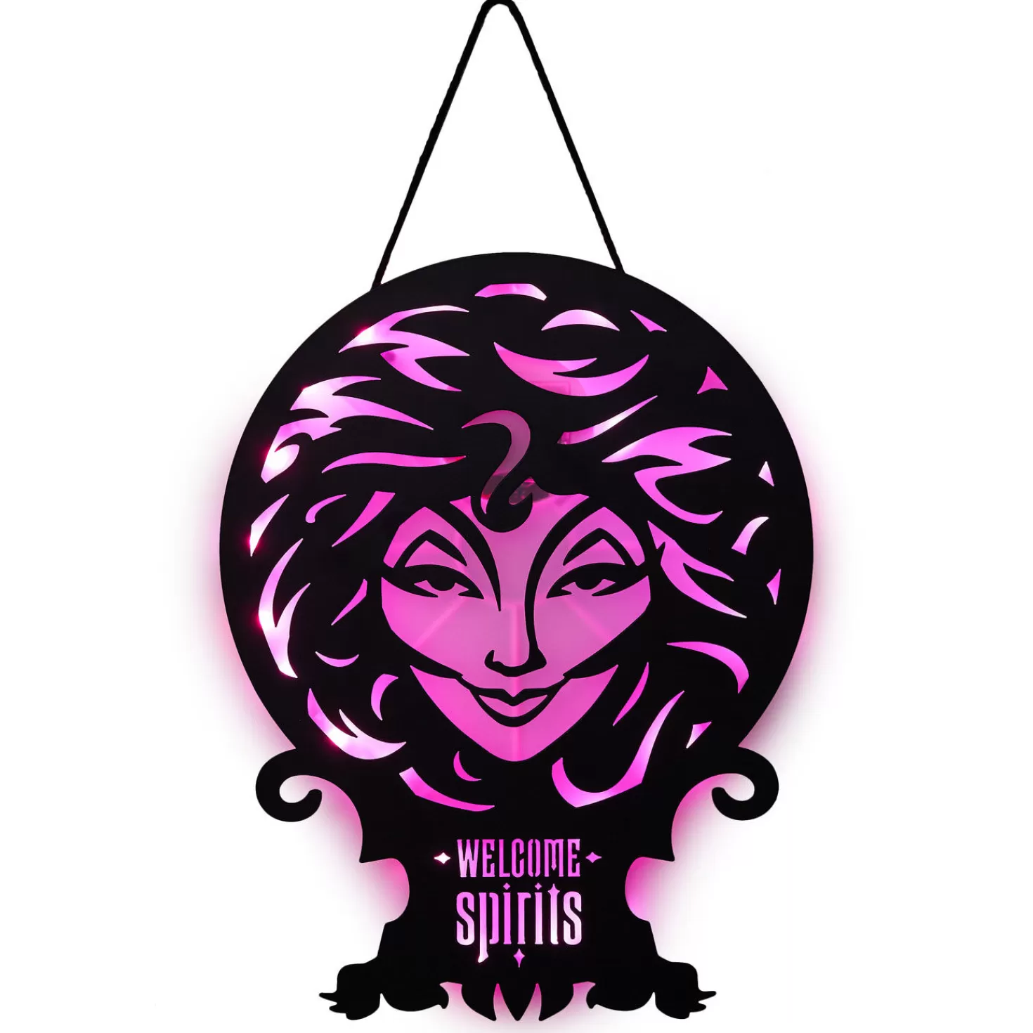 Halloween (10/31)>Hallmark Disney The Haunted Mansion Madam Leota Lighted Hanging Sign, 11X16