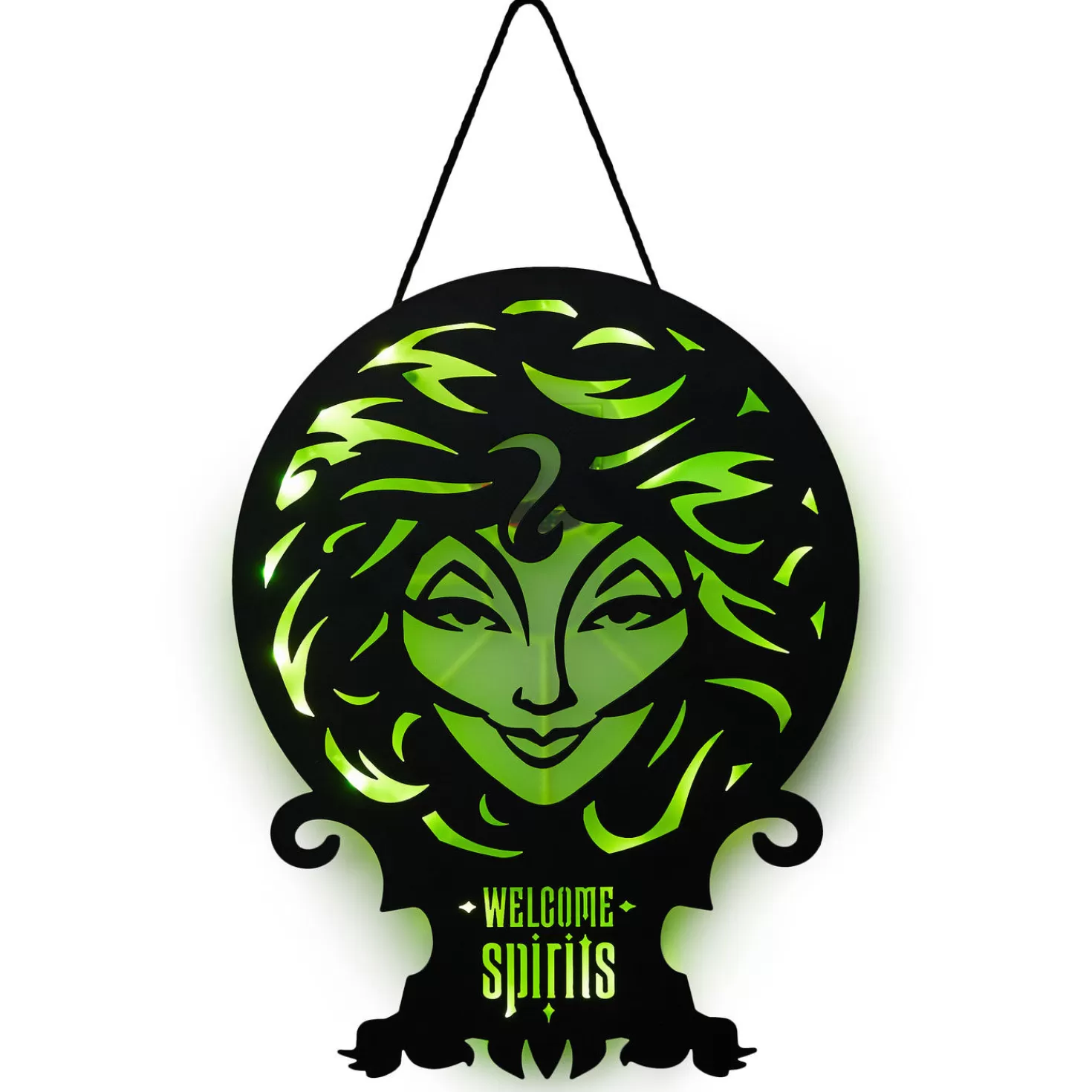 Halloween (10/31)>Hallmark Disney The Haunted Mansion Madam Leota Lighted Hanging Sign, 11X16