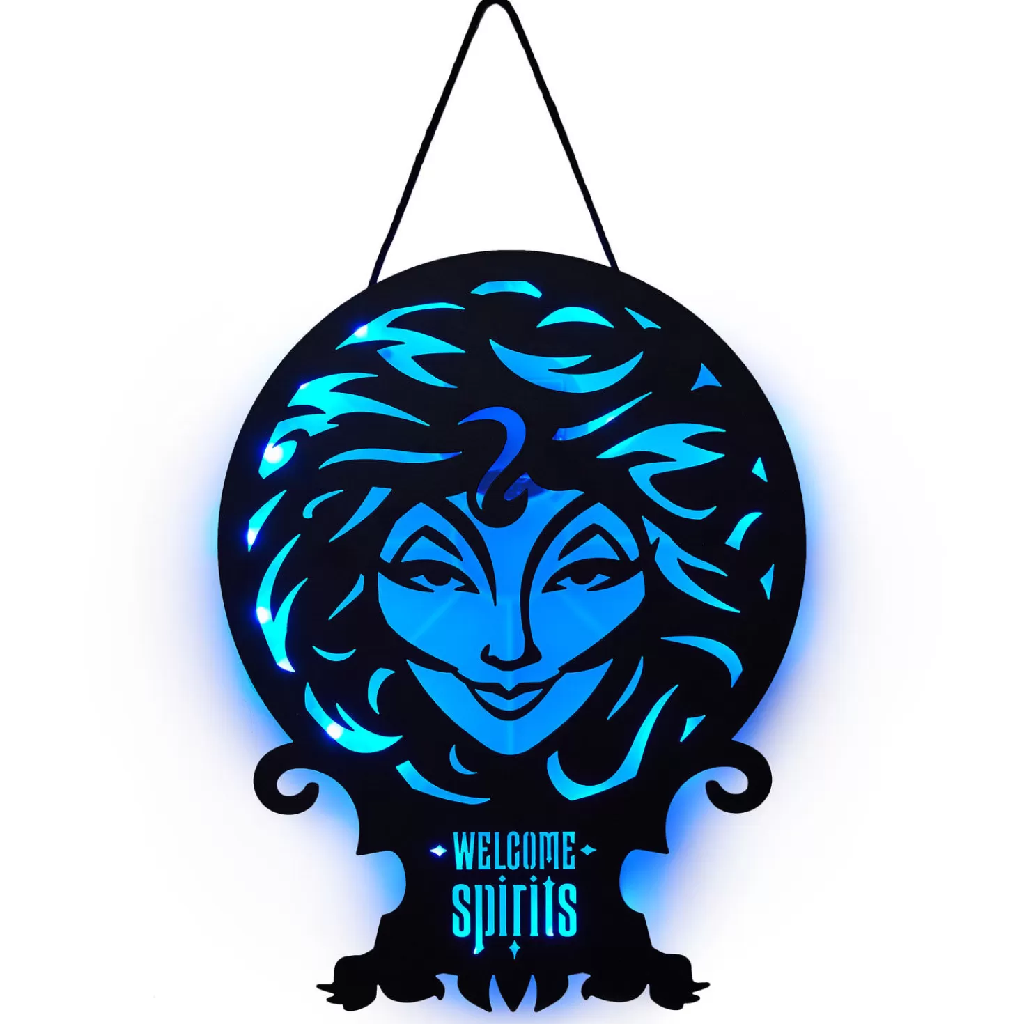 Halloween (10/31)>Hallmark Disney The Haunted Mansion Madam Leota Lighted Hanging Sign, 11X16