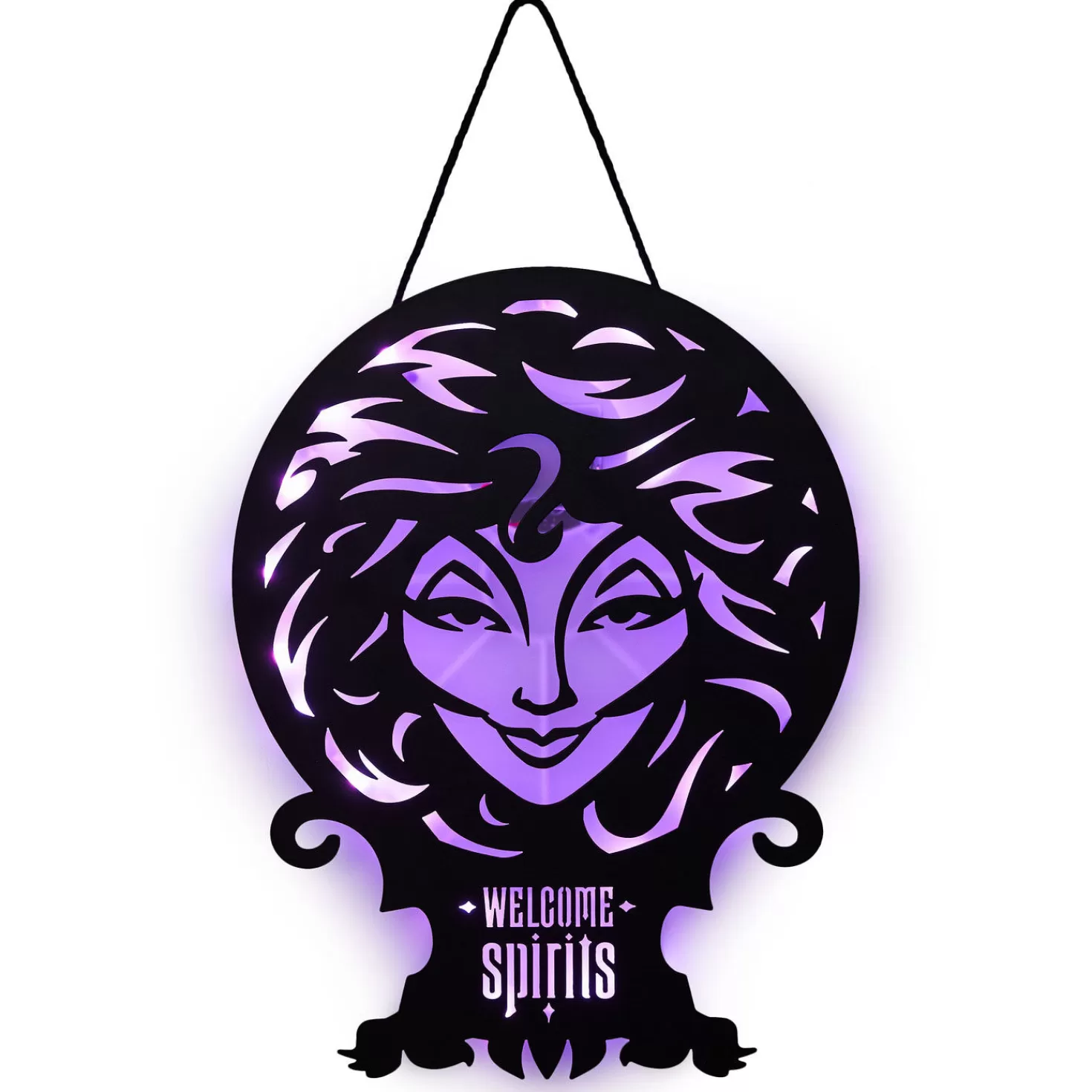 Halloween (10/31)>Hallmark Disney The Haunted Mansion Madam Leota Lighted Hanging Sign, 11X16