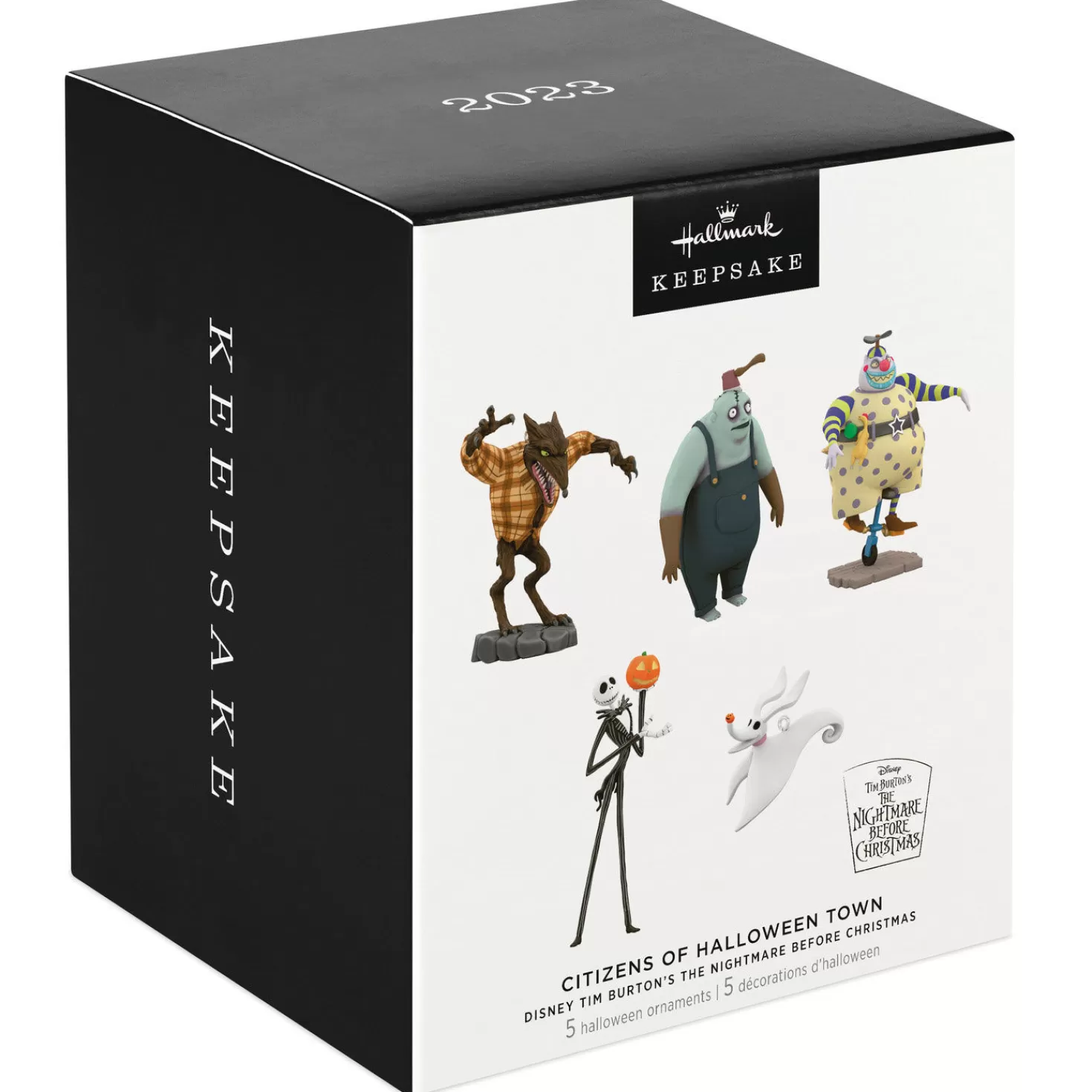 Halloween (10/31)>Hallmark Disney Tim Burton's The Nightmare Before Christmas Citizens Of Halloween Town Ornaments, Set Of 5