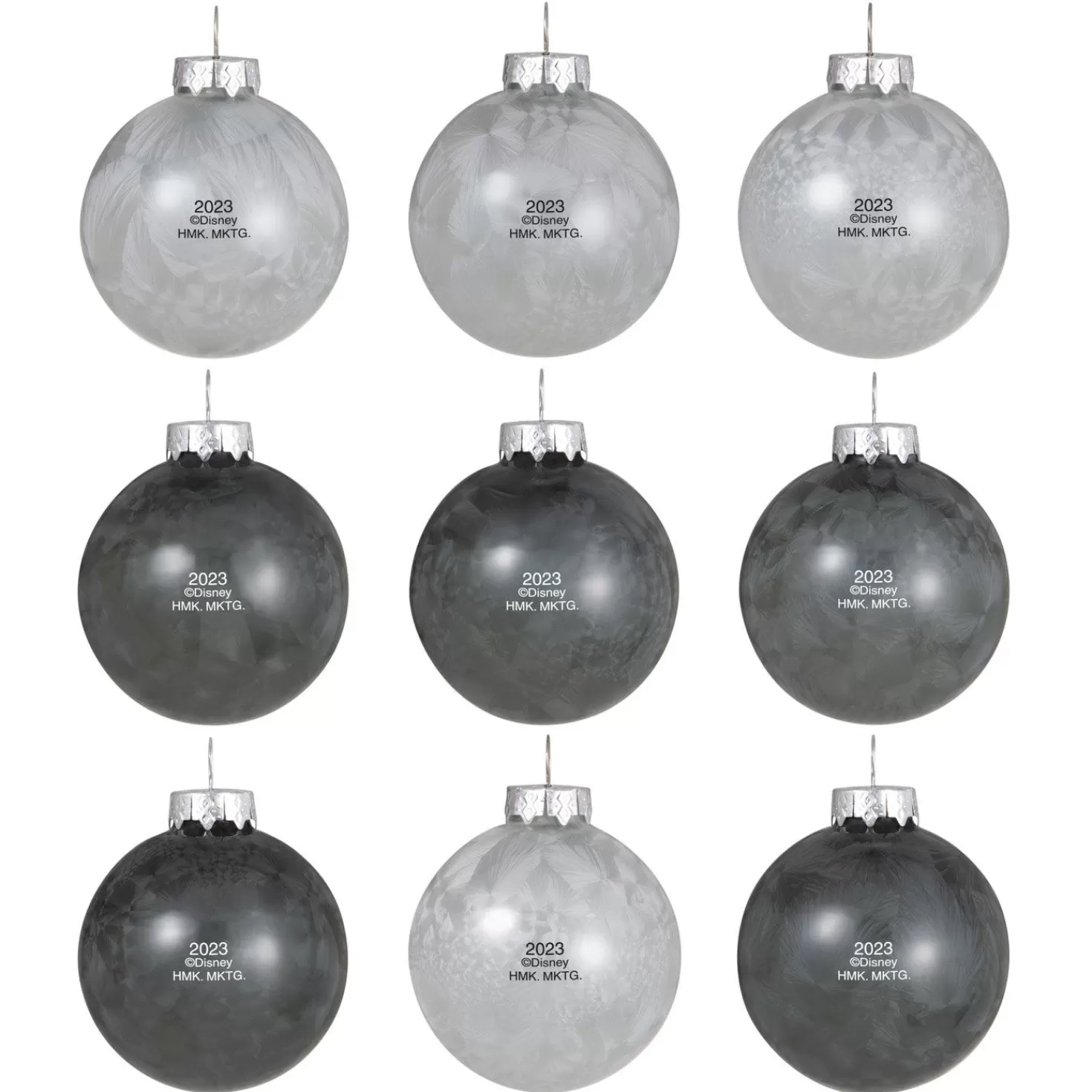 Halloween (10/31)>Hallmark Disney Tim Burton's The Nightmare Before Christmas Halloween Town Glass Ornaments, Set Of 9