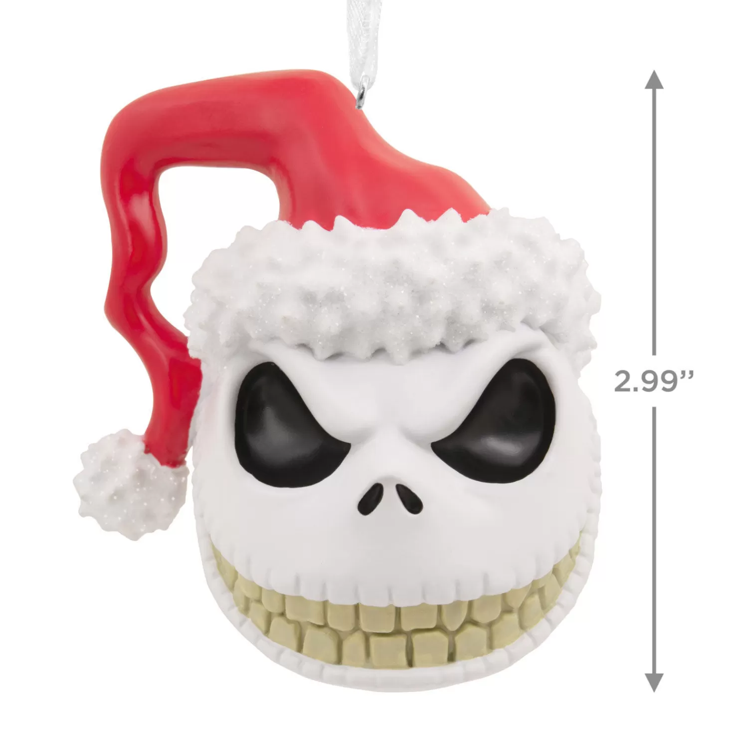 Halloween (10/31)>Hallmark Disney Tim Burton's The Nightmare Before Christmas Jack Skellington Head Ornament