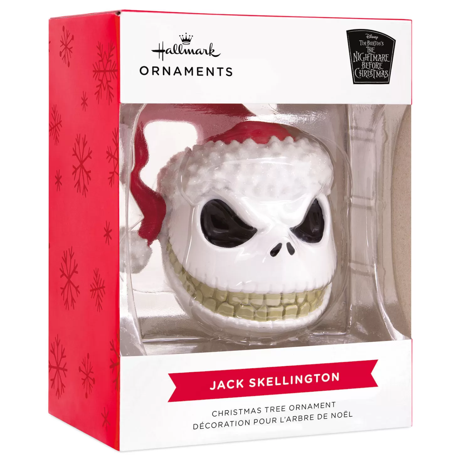 Halloween (10/31)>Hallmark Disney Tim Burton's The Nightmare Before Christmas Jack Skellington Head Ornament