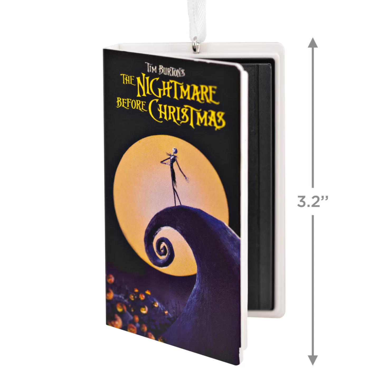 Halloween (10/31)>Hallmark Disney Tim Burton's The Nightmare Before Christmas Retro Video Cassette Case Ornament