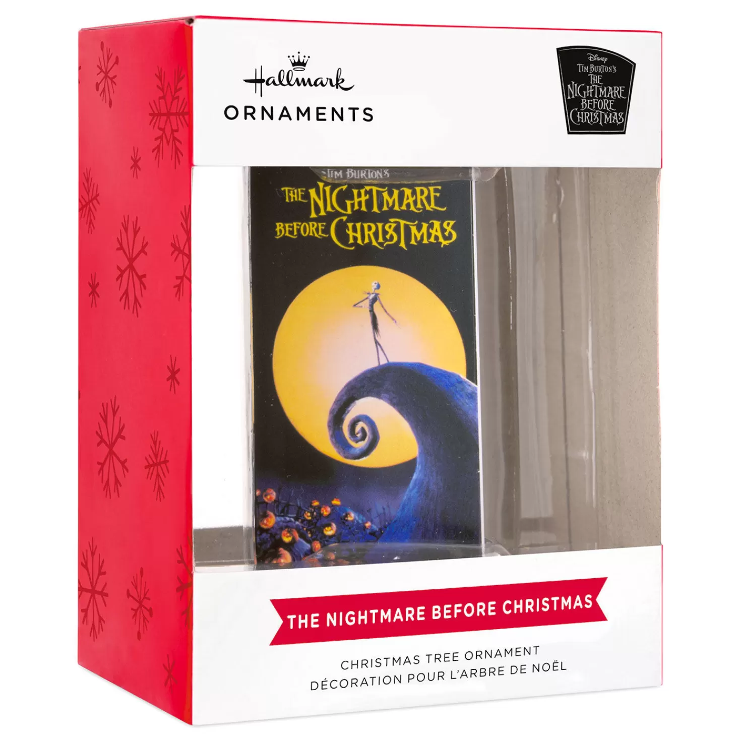 Halloween (10/31)>Hallmark Disney Tim Burton's The Nightmare Before Christmas Retro Video Cassette Case Ornament