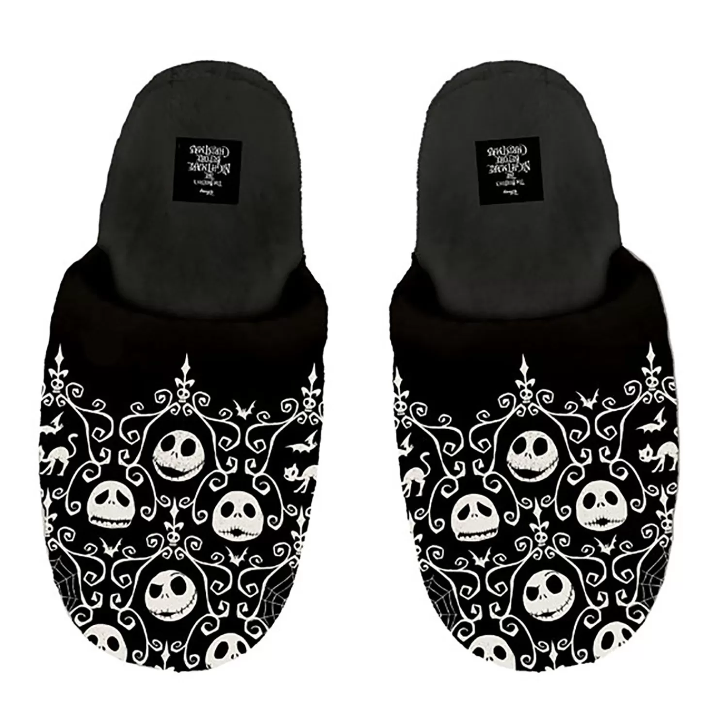 Halloween (10/31)>Hallmark Disney Tim Burton's The Nightmare Before Christmas Slippers With Sound, Small/Medium