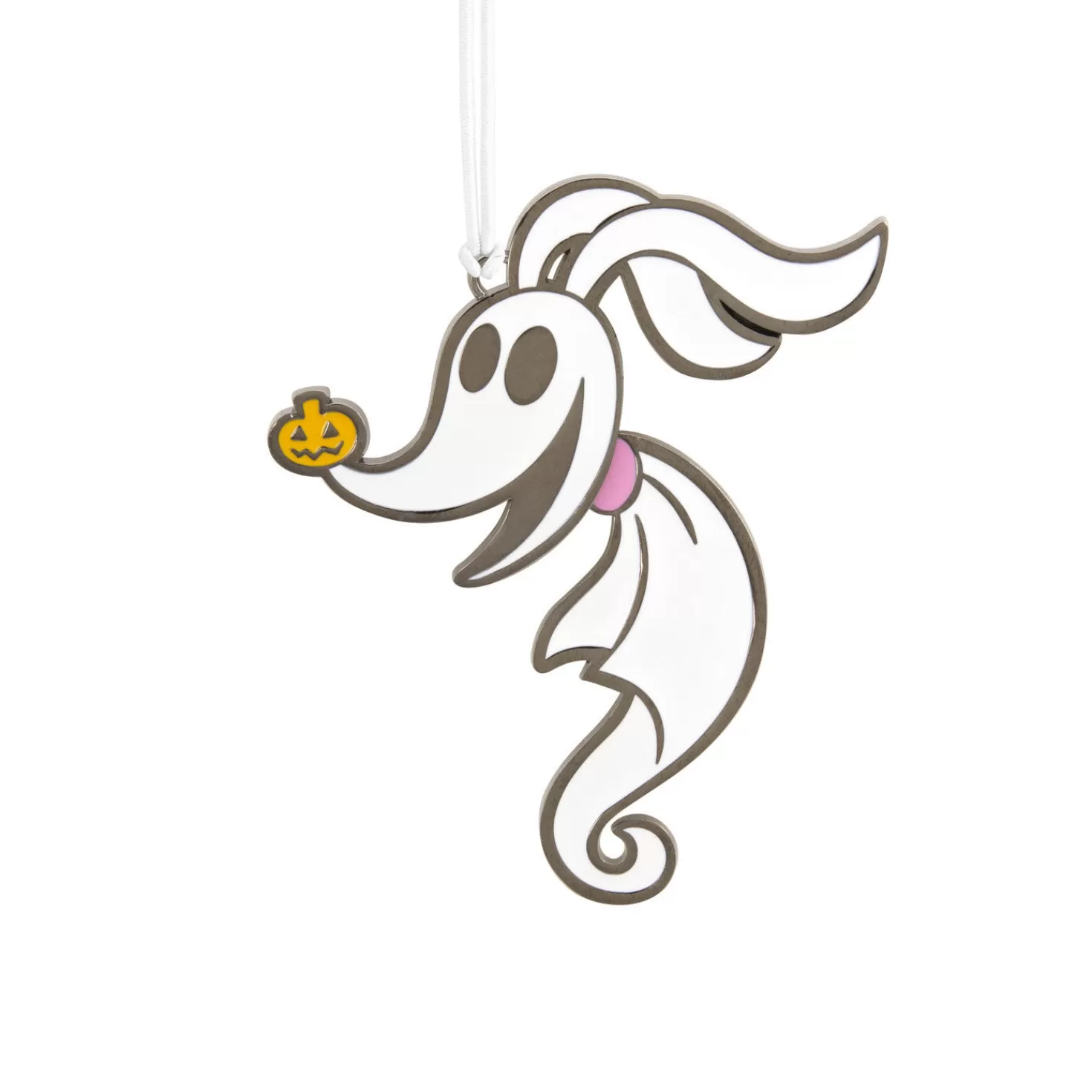 Halloween (10/31)>Hallmark Disney Tim Burton's The Nightmare Before Christmas Zero Moving Metal Ornament