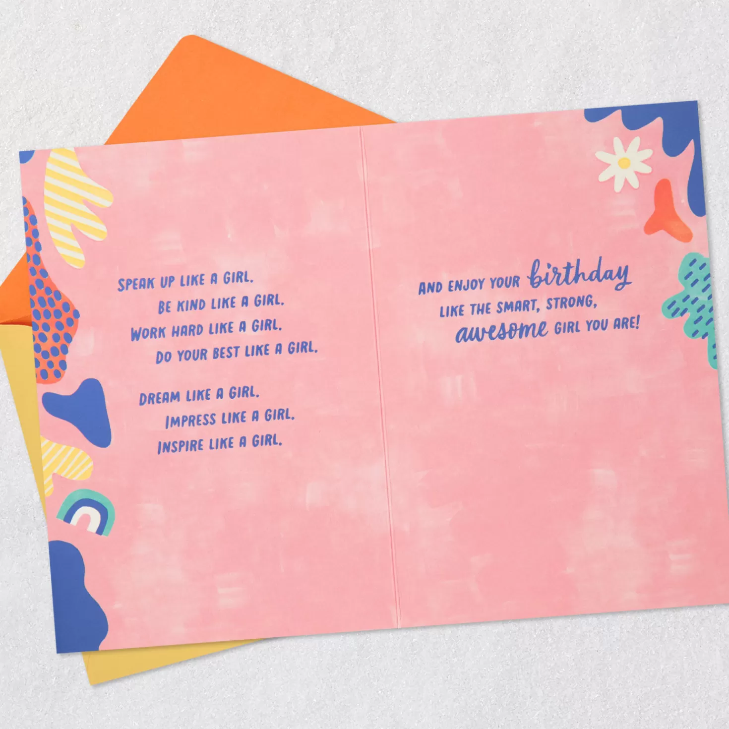 Birthday>Hallmark Do Everything Like A Girl Birthday Card For Daughter