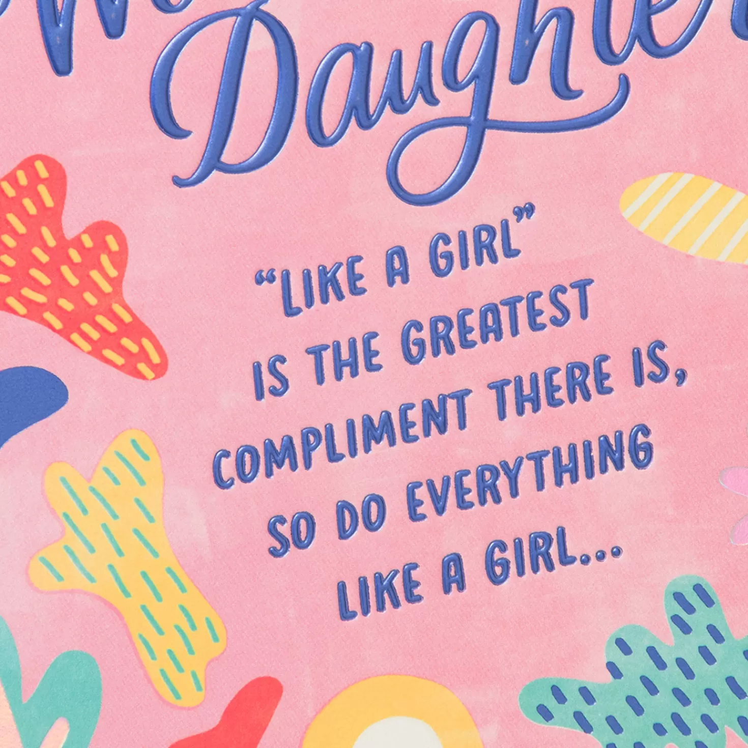 Birthday>Hallmark Do Everything Like A Girl Birthday Card For Daughter