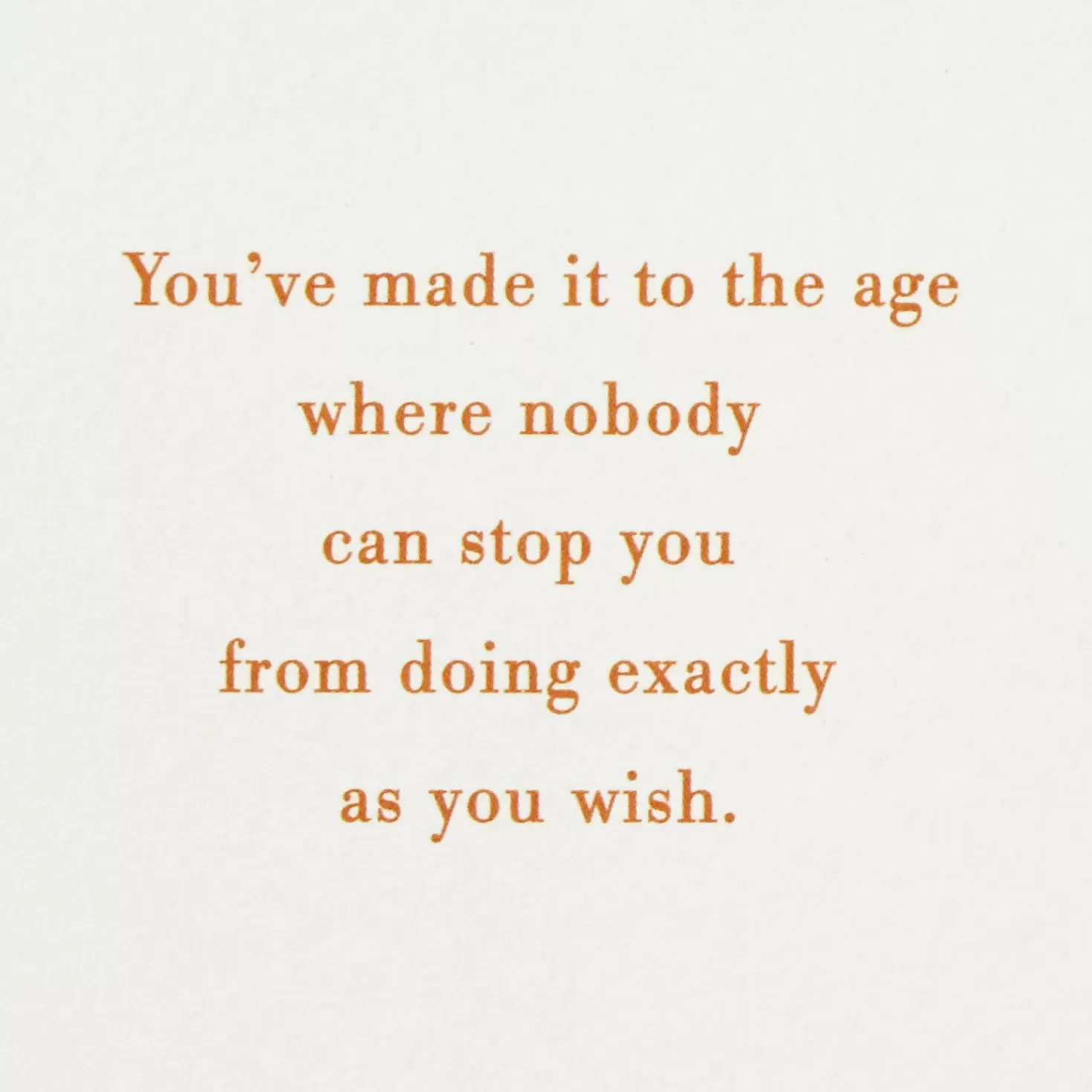 Birthday>Hallmark Do Exactly As You Wish 60Th Birthday Card