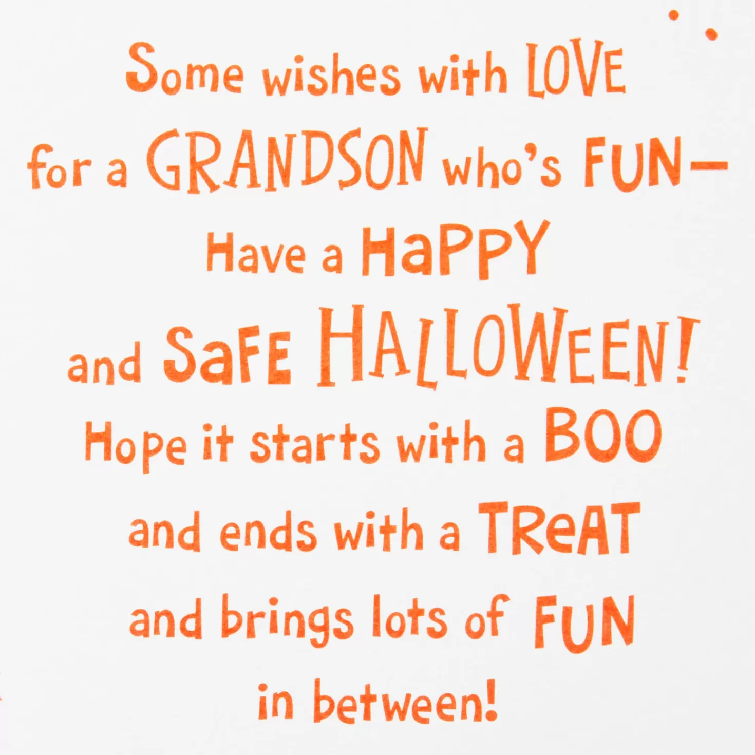 Halloween (10/31)>Hallmark Dog In Ghost Costume Halloween Card For Grandson