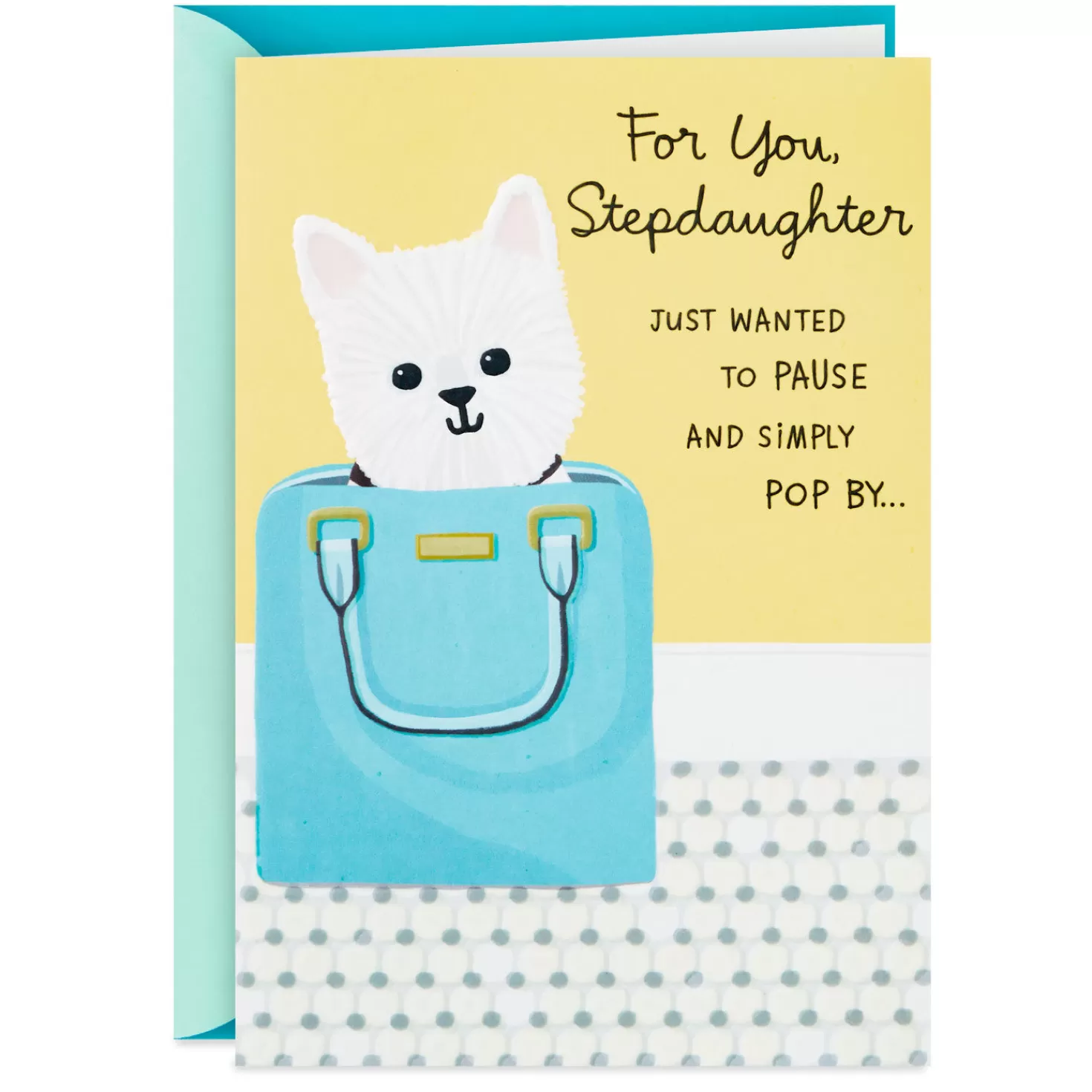 Birthday>Hallmark Dog In Purse Birthday Card For Stepdaughter