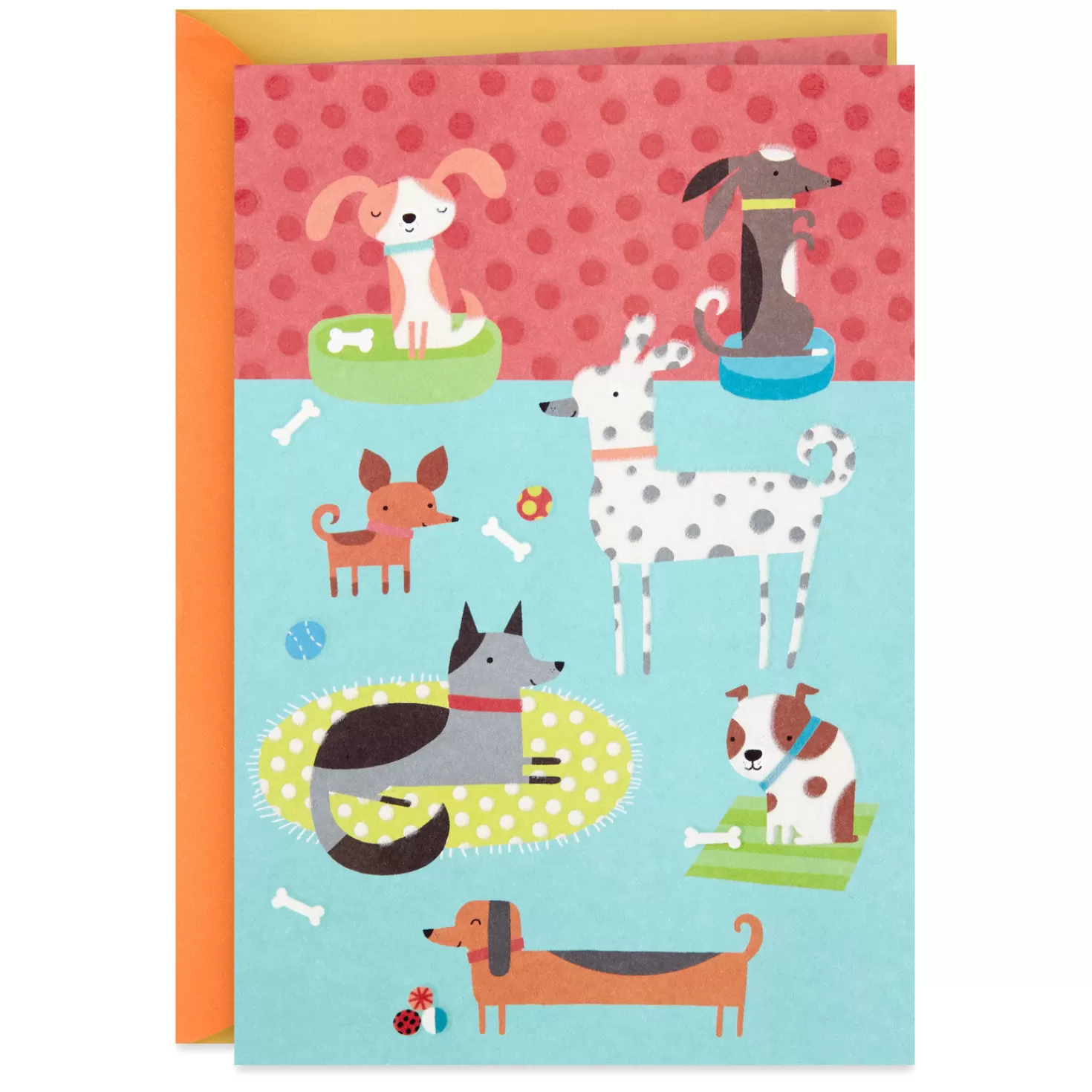 Hot Dog Party Blank Card Encouragement