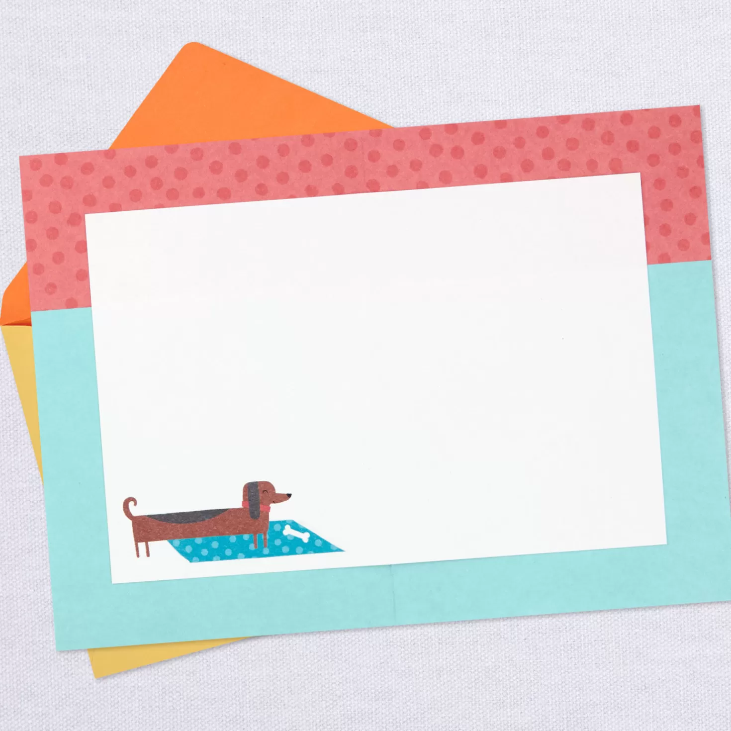 Hot Dog Party Blank Card Encouragement