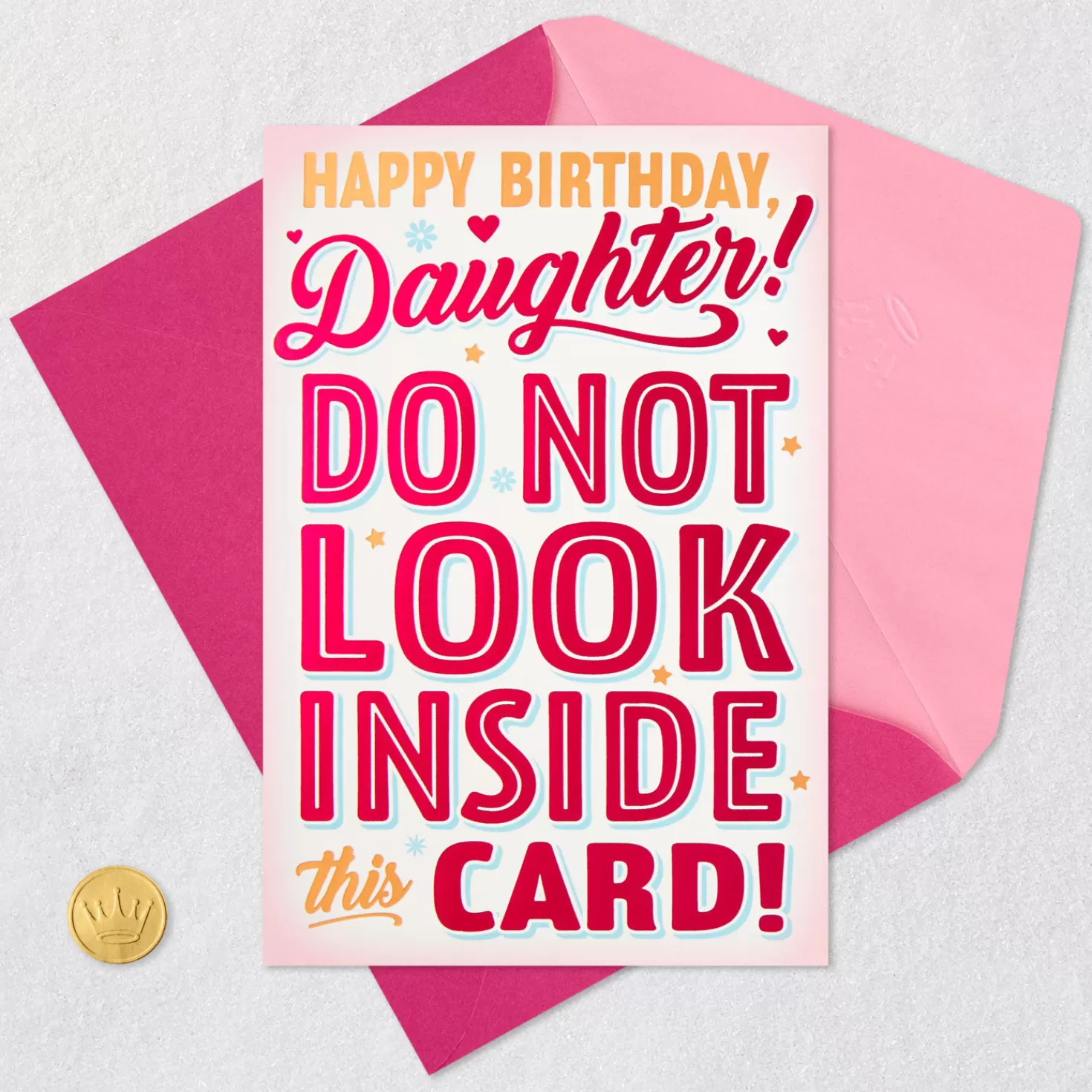 Birthday>Hallmark Don'T Open This Card Funny Birthday Card For Daughter
