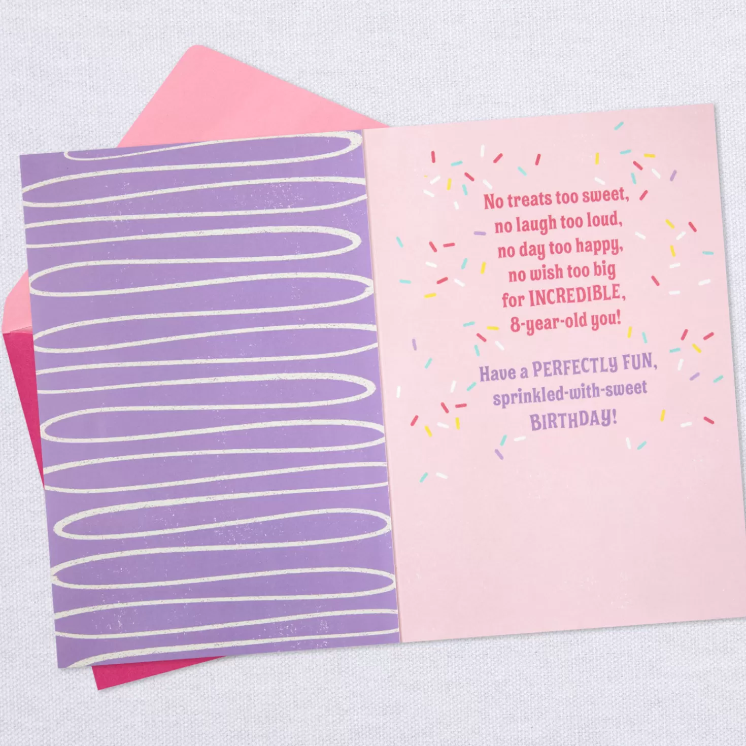 Birthday>Hallmark Donuts And Sprinkles No Wish Too Big 8Th Birthday Card