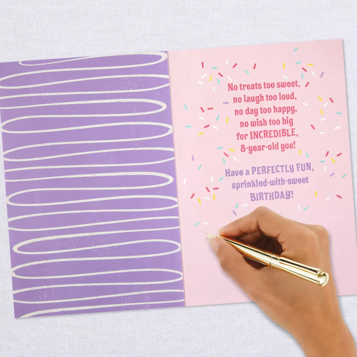Birthday>Hallmark Donuts And Sprinkles No Wish Too Big 8Th Birthday Card