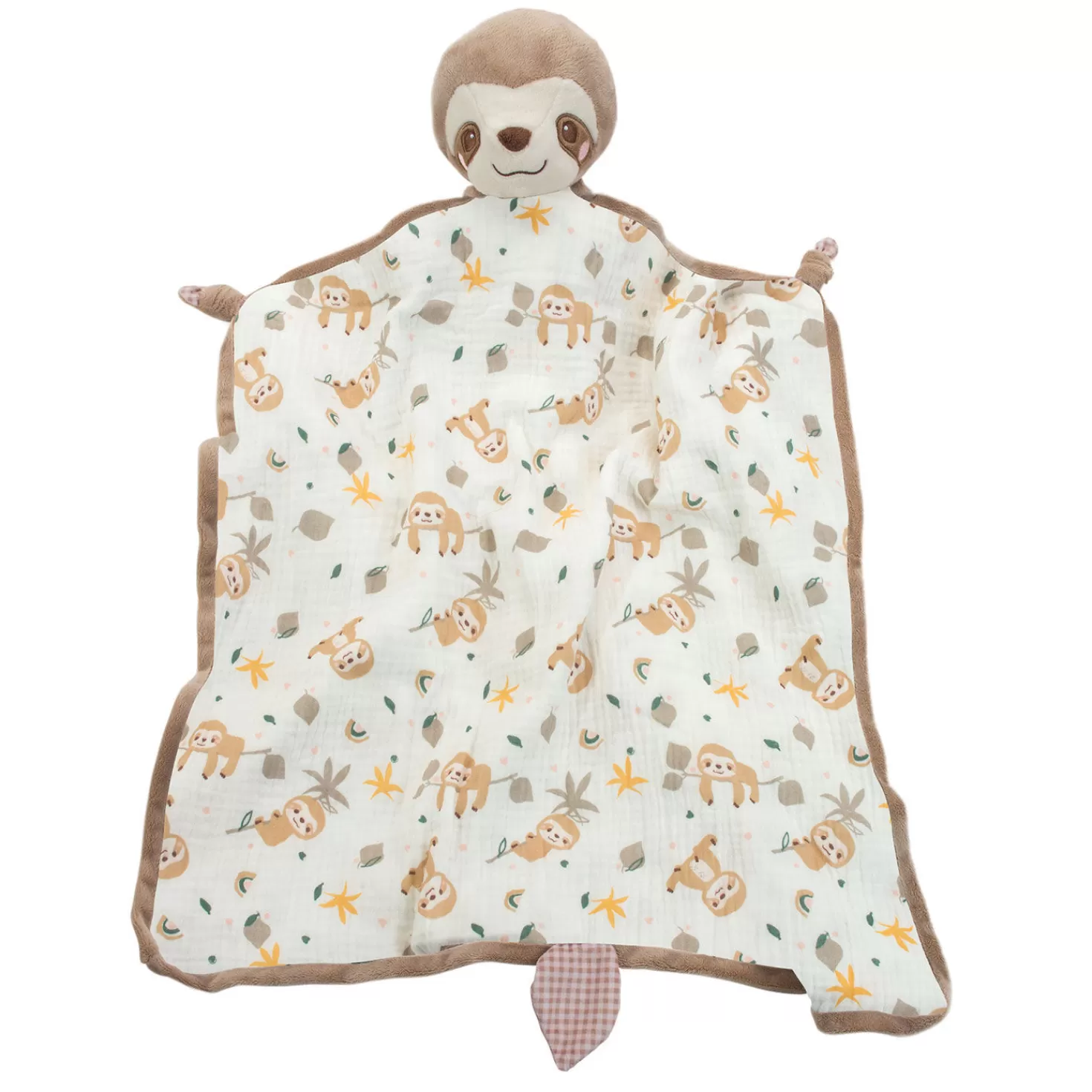 New Douglas Cuddle Toys Stanley Sloth Blanki Lovey Baby Blanket, 24" Baby