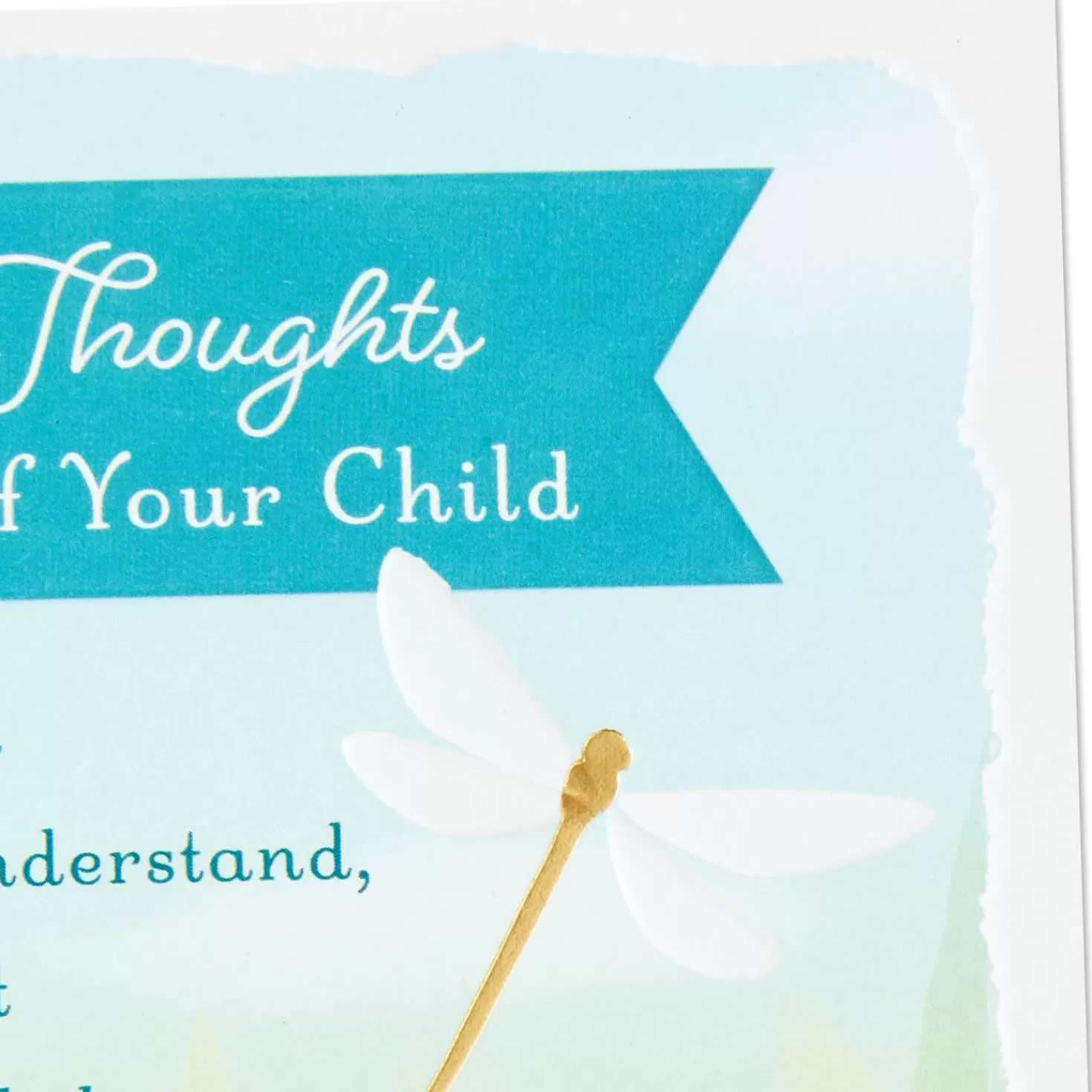 Outlet Dragonfly And Dandelions Religious Sympathy Card For Loss Of Child Sympathy