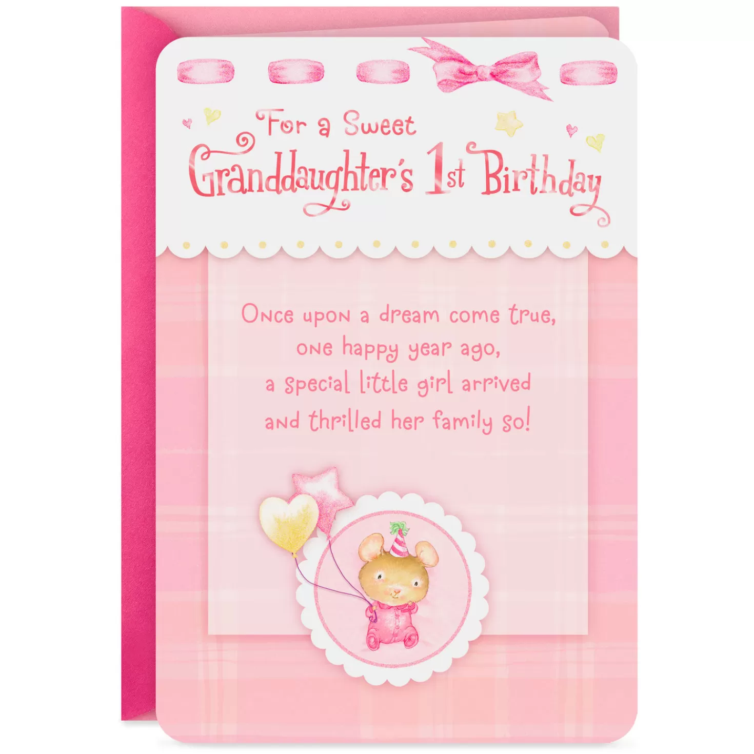 Birthday>Hallmark Dream Come True First Birthday Card For Granddaughter