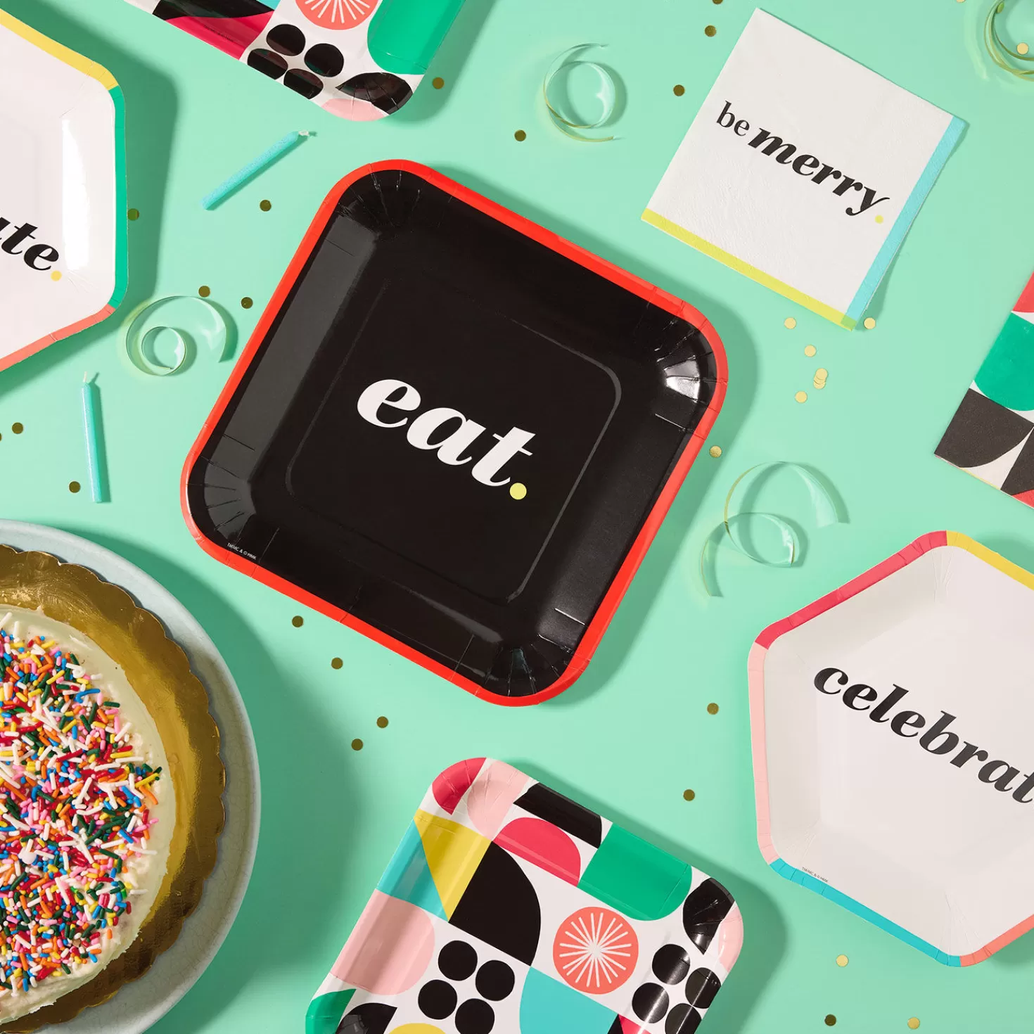 Hot Eat, Drink And Celebrate Party Essentials Set Wedding