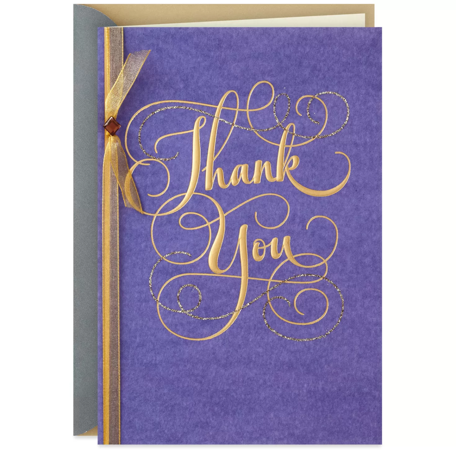Shop Elegant Calligraphy Thank-You Card Thank You