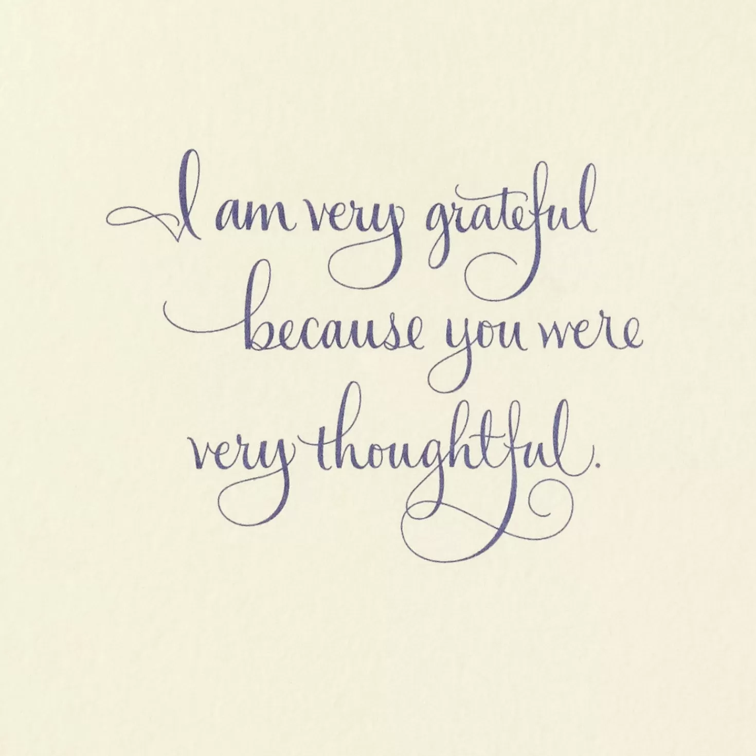Shop Elegant Calligraphy Thank-You Card Thank You