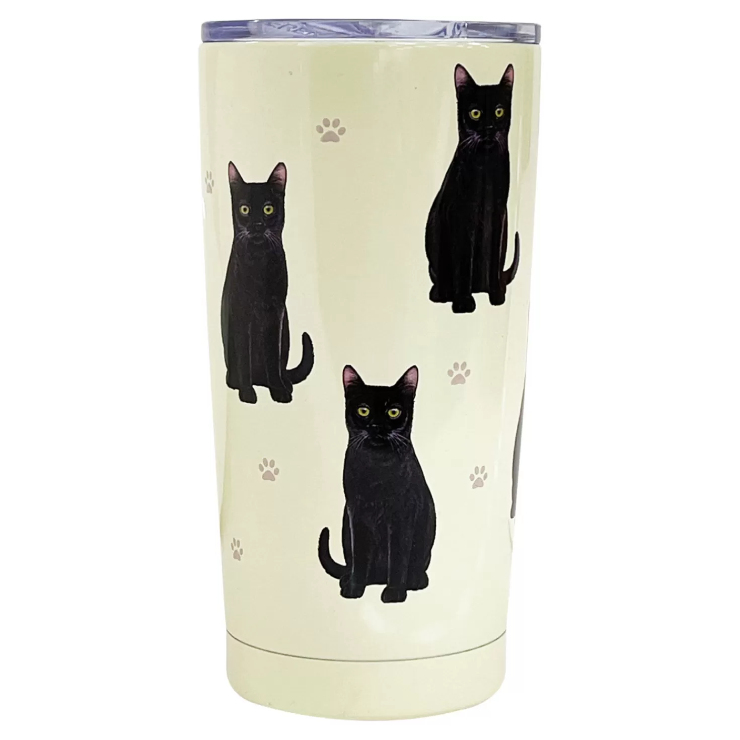 Fashion E&S Pets Black Cat Stainless Steel Tumbler, 20 Oz. Congratulations