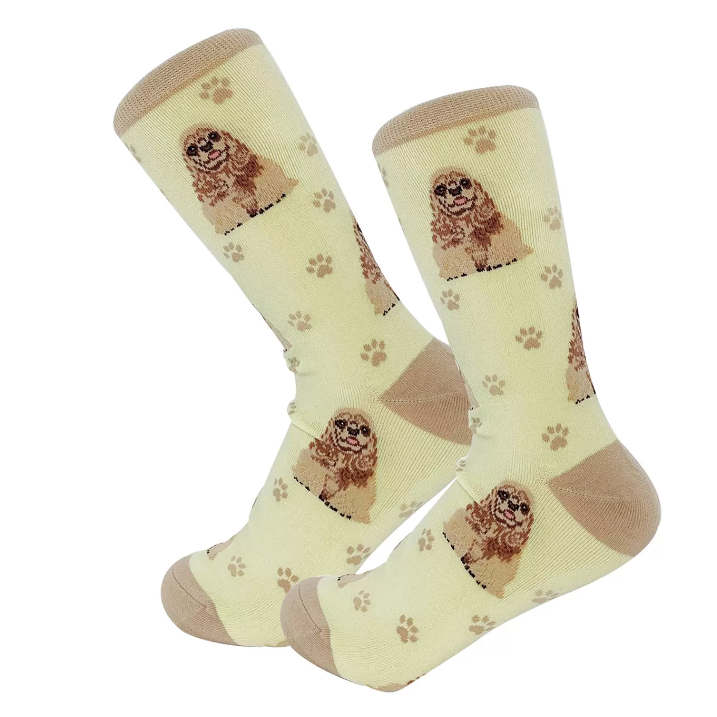 Best E&S Pets Cocker Spaniel Novelty Crew Socks Congratulations
