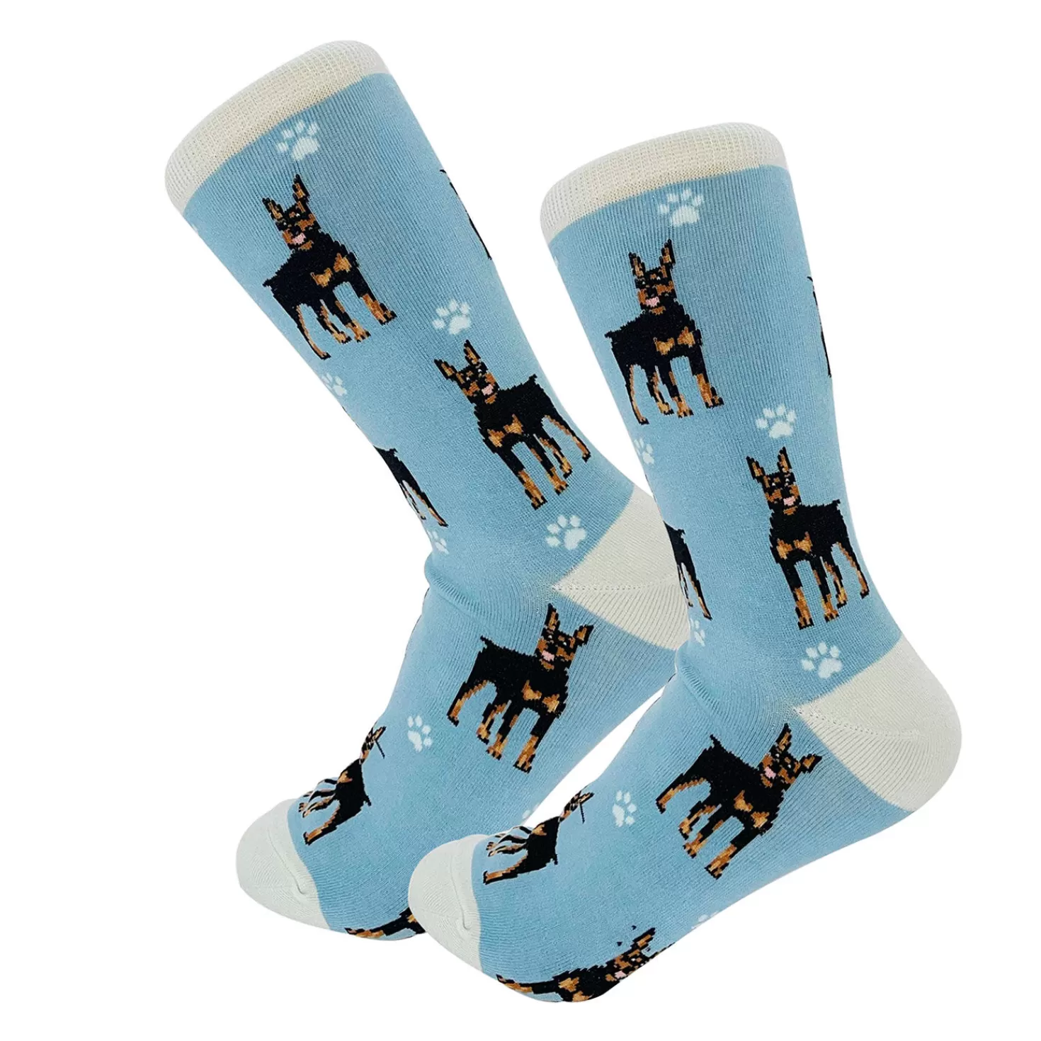 Discount E&S Pets Doberman Pinscher Novelty Crew Socks Congratulations