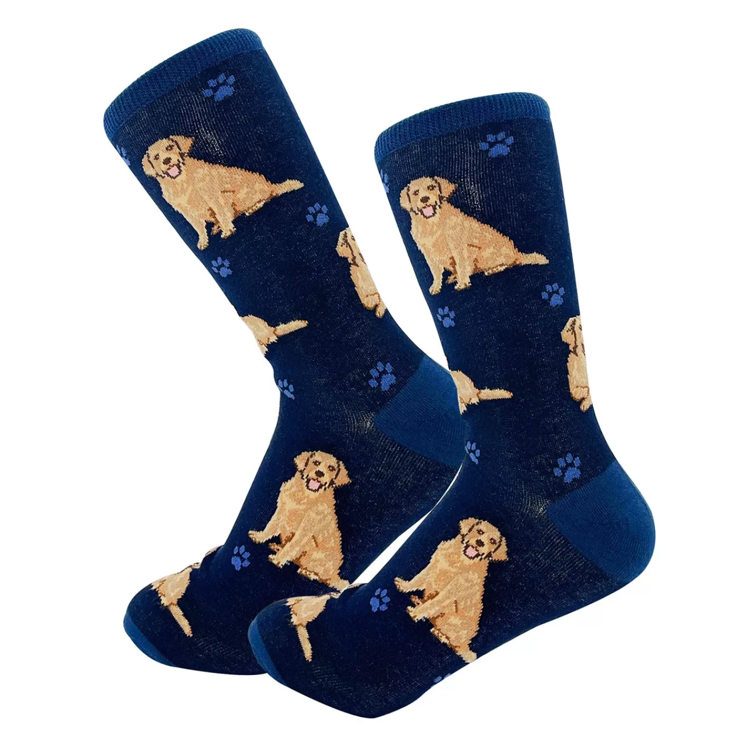 Online E&S Pets Golden Retriever Novelty Crew Socks Congratulations