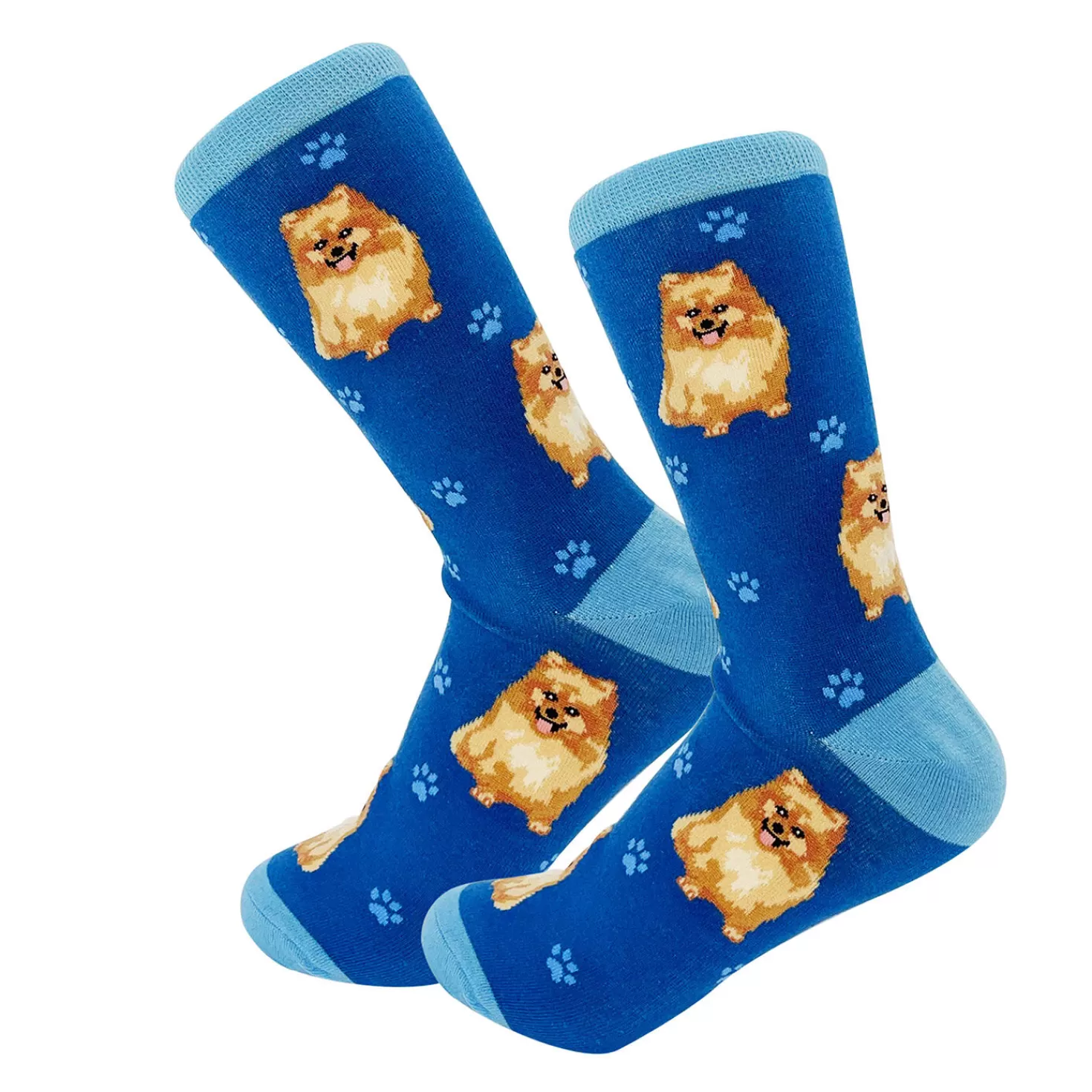 Fashion E&S Pets Pomeranian Novelty Crew Socks Congratulations