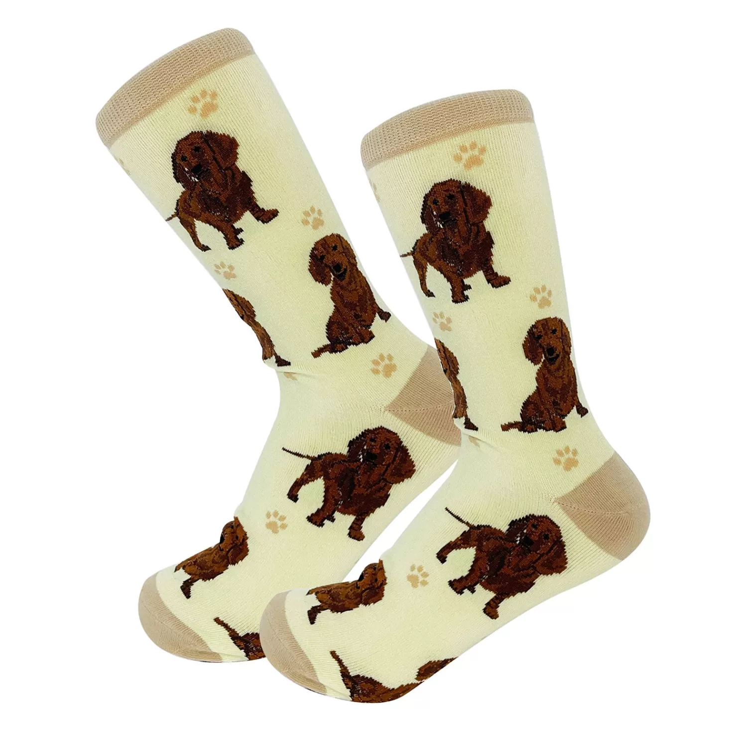 Sale E&S Pets Red Dachshund Novelty Crew Socks Congratulations