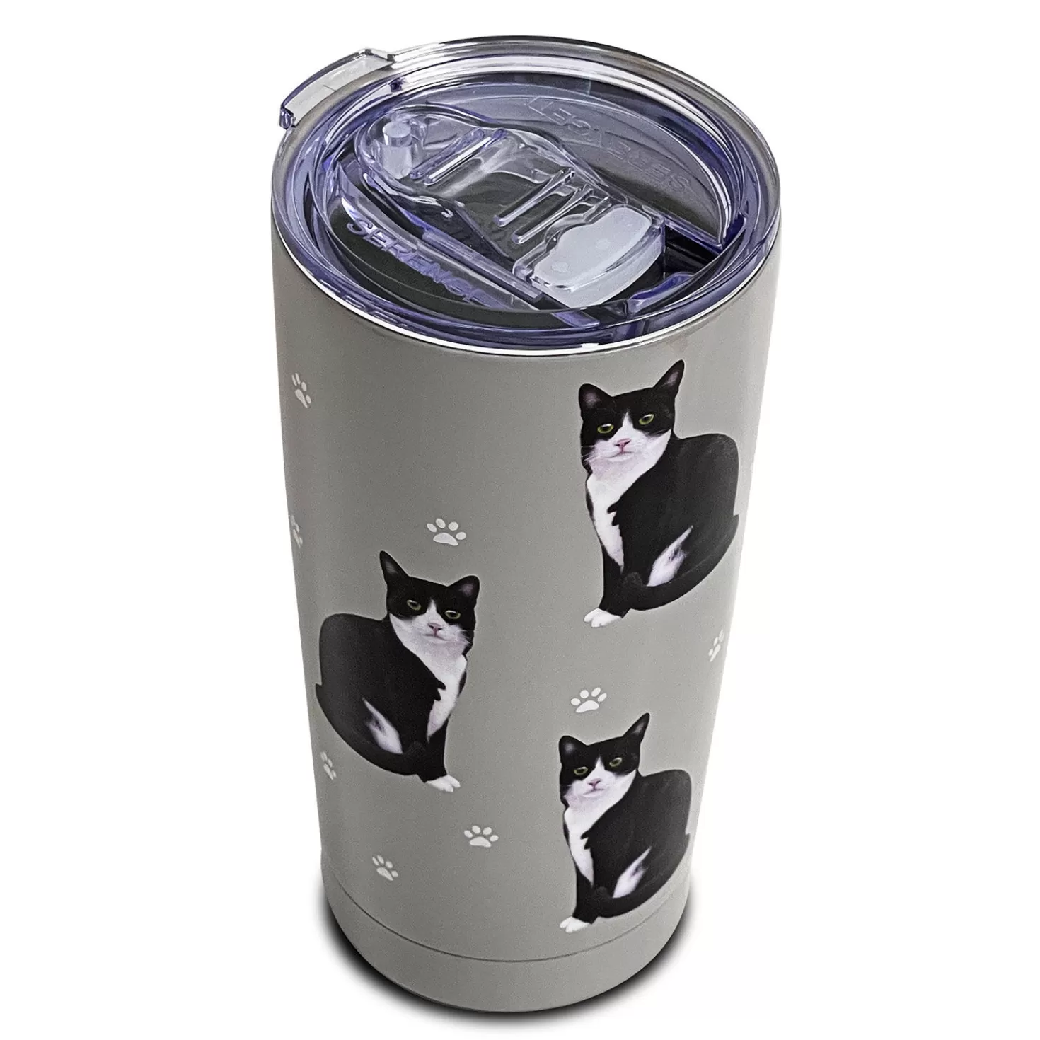 Fashion E&S Pets Tuxedo Cat Stainless Steel Tumbler, 20 Oz. Congratulations
