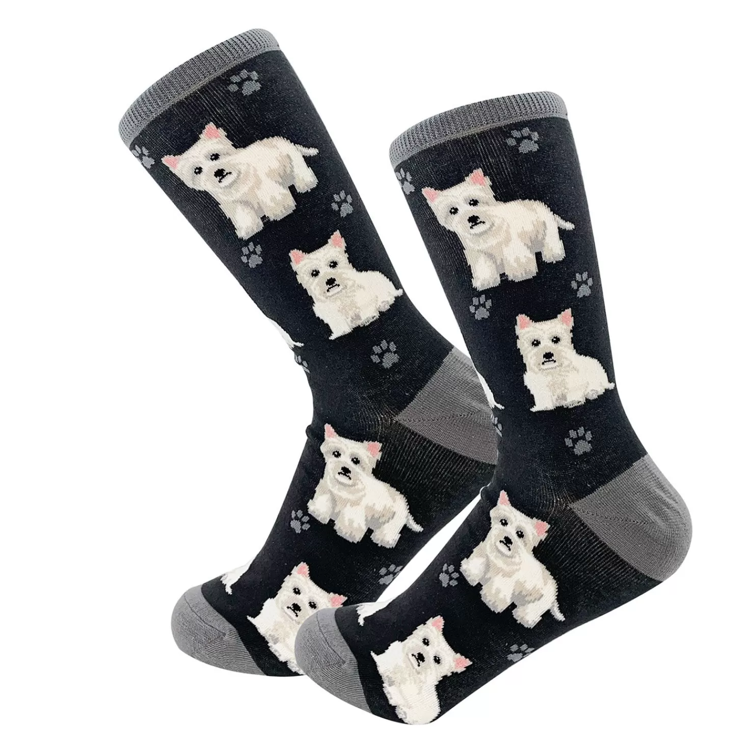 Cheap E&S Pets West Highland White Terrier Novelty Crew Socks Congratulations