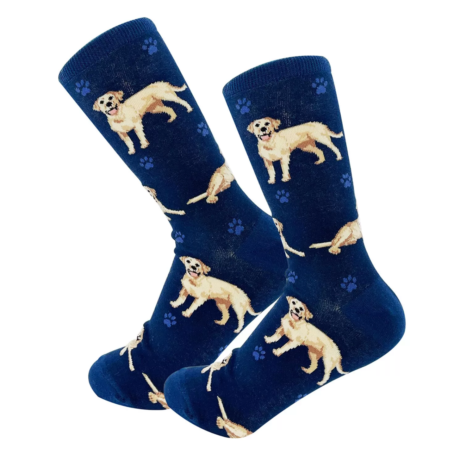 Fashion E&S Pets Yellow Labrador Novelty Crew Socks Congratulations