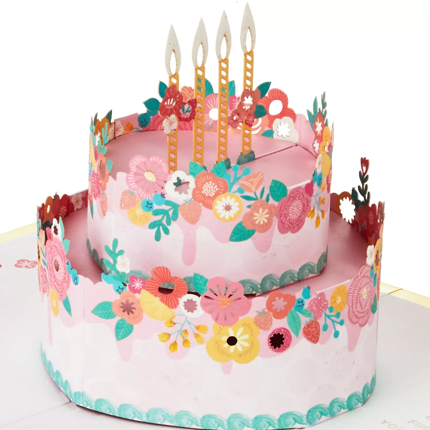 Birthday>Hallmark Every Good Thing Floral Cake 3D Pop-Up Birthday Card