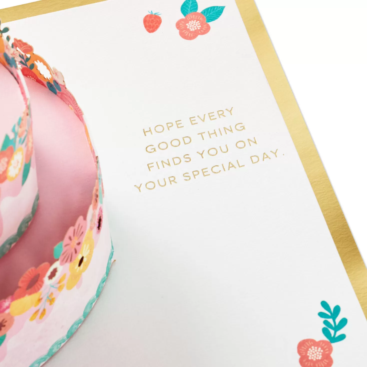 Birthday>Hallmark Every Good Thing Floral Cake 3D Pop-Up Birthday Card