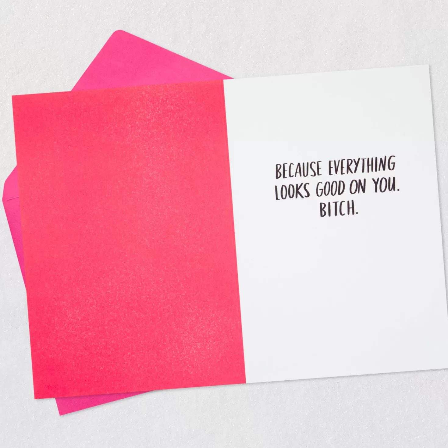Birthday>Hallmark Everything Looks Good On You, Bitch Funny 60Th Birthday Card