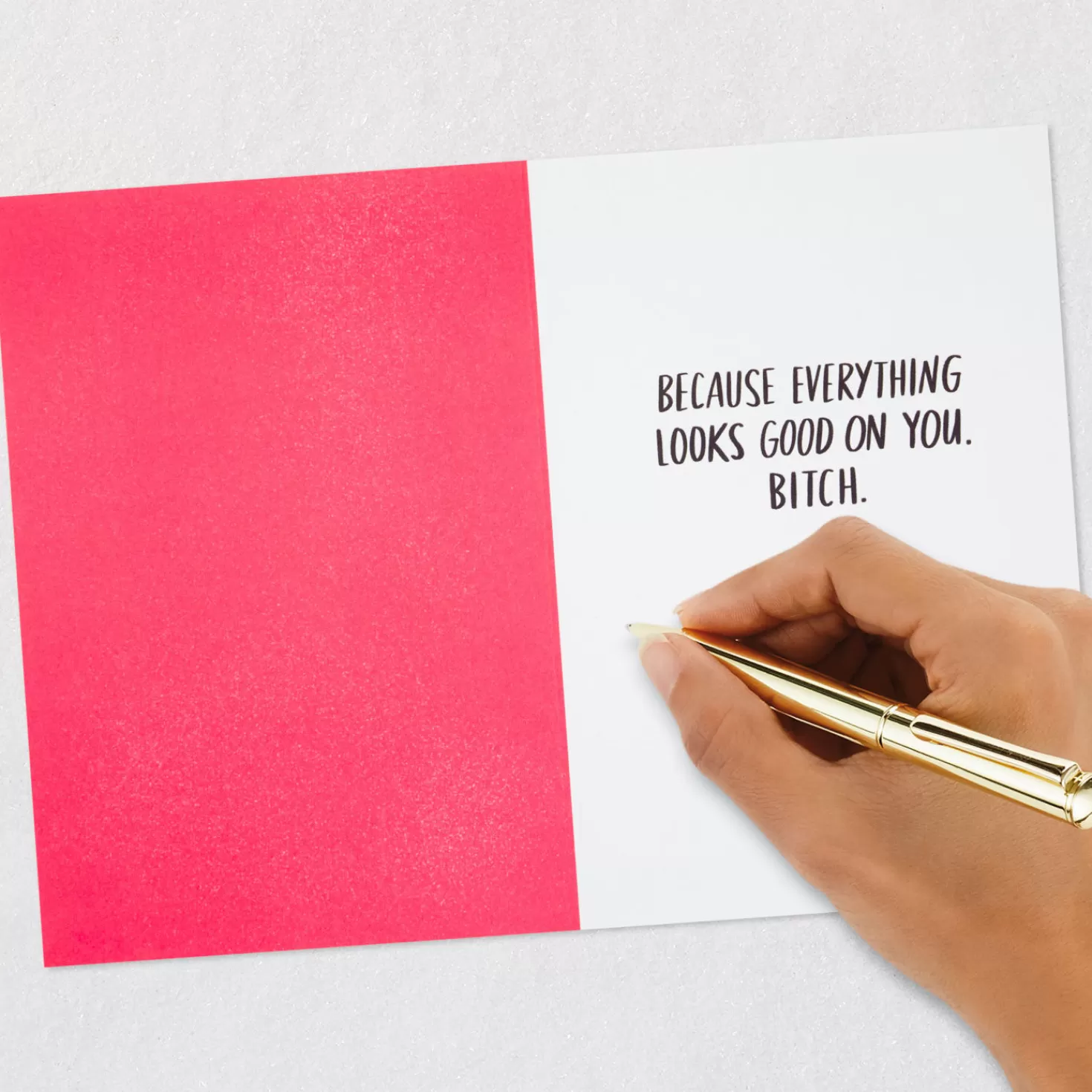 Birthday>Hallmark Everything Looks Good On You, Bitch Funny 60Th Birthday Card