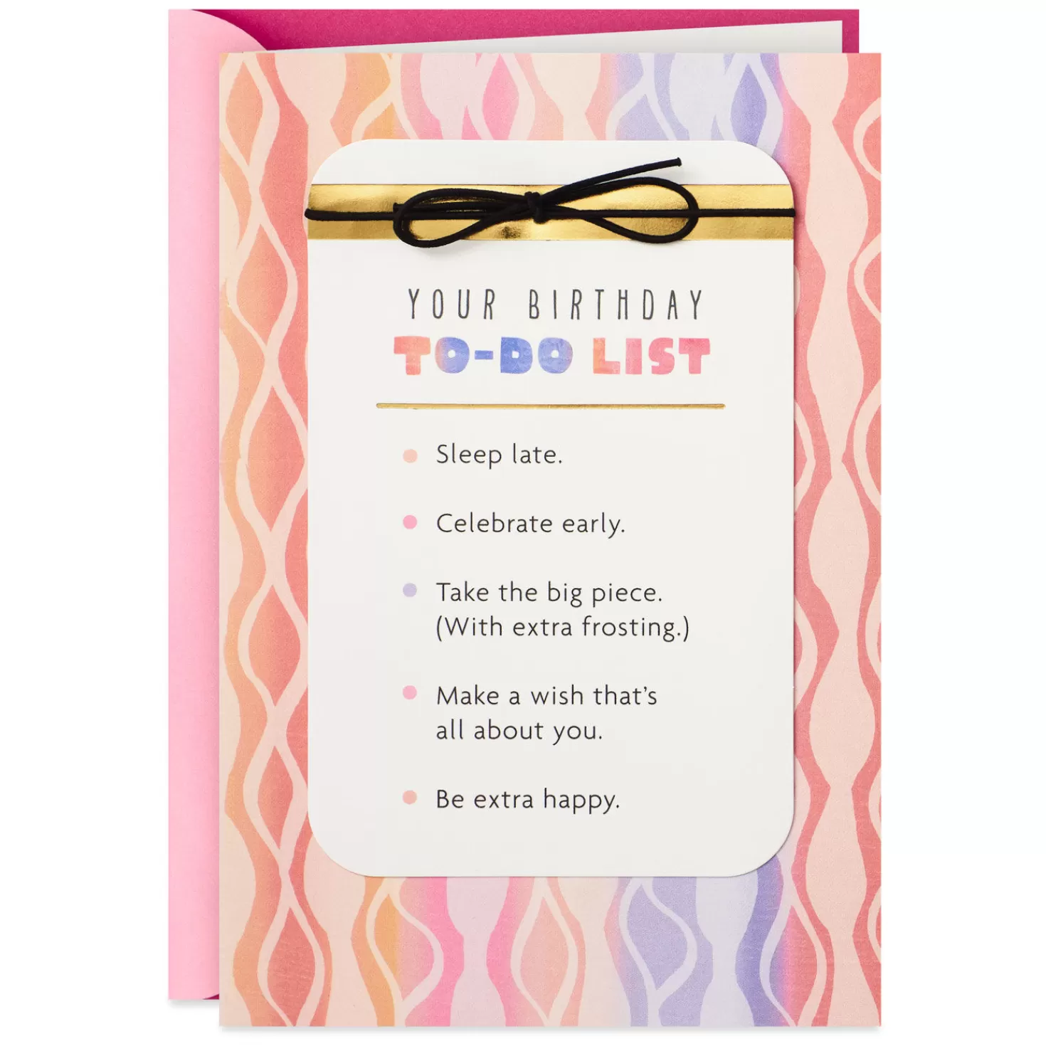 Birthday>Hallmark Extra Happy To-Do List Birthday Card